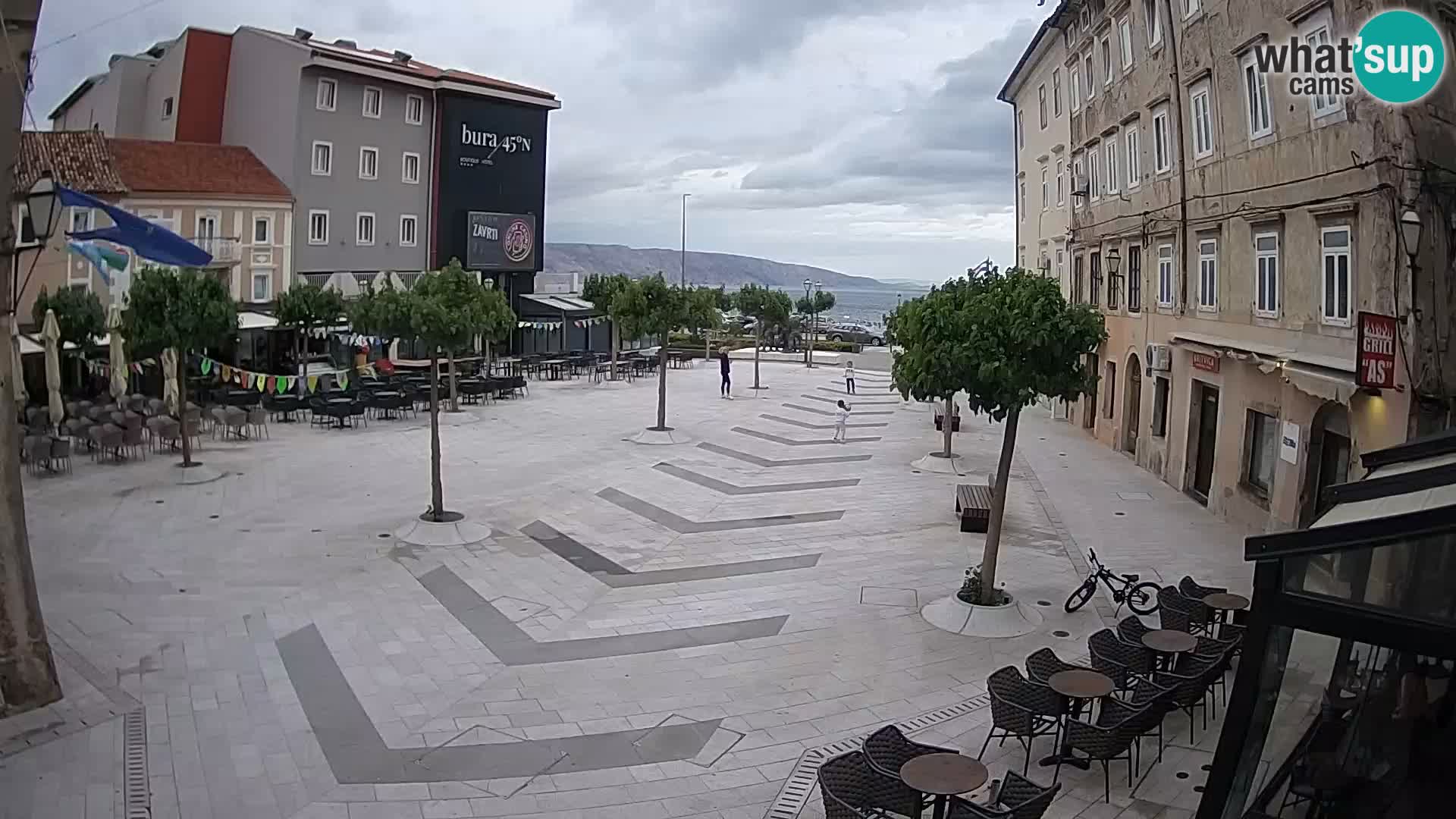 Center of Senj city – Pavlin square – Live Cam Dalmatia