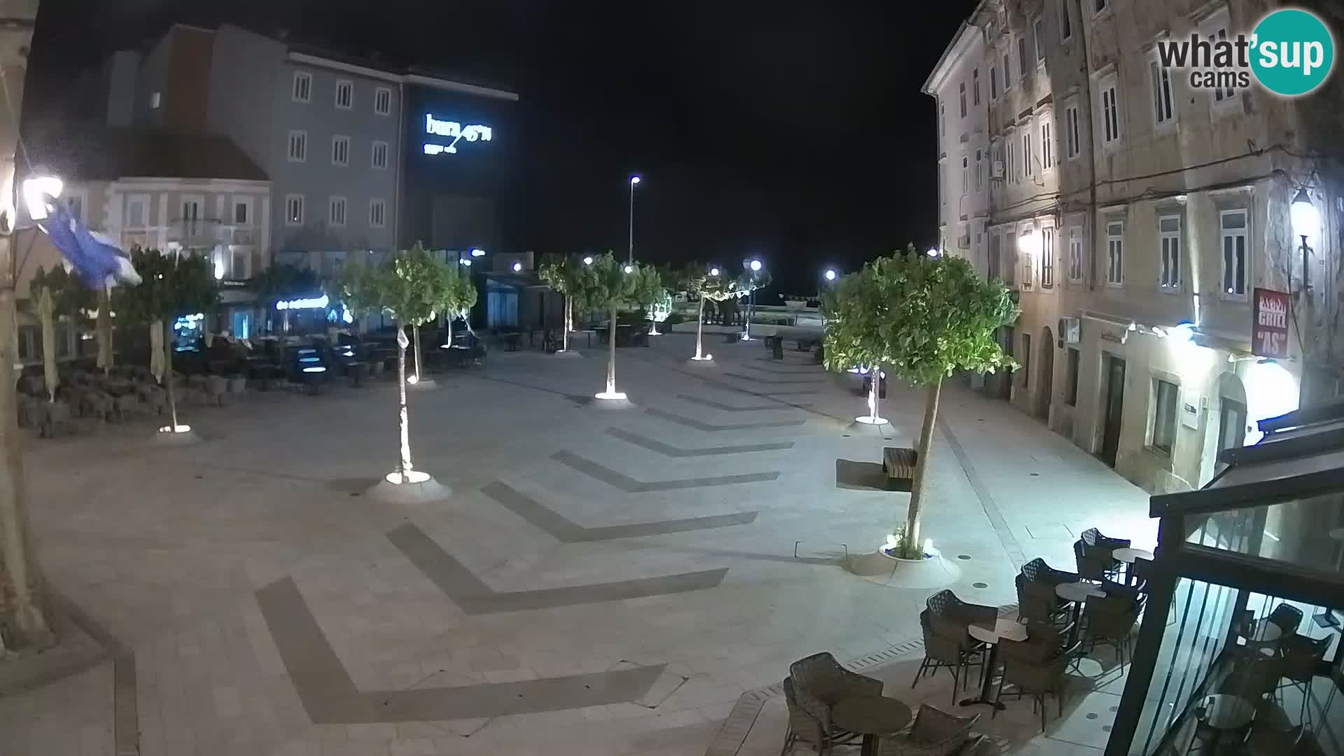 Centre de la ville de Senj – Place Pavlin – Live Cam Dalmatie