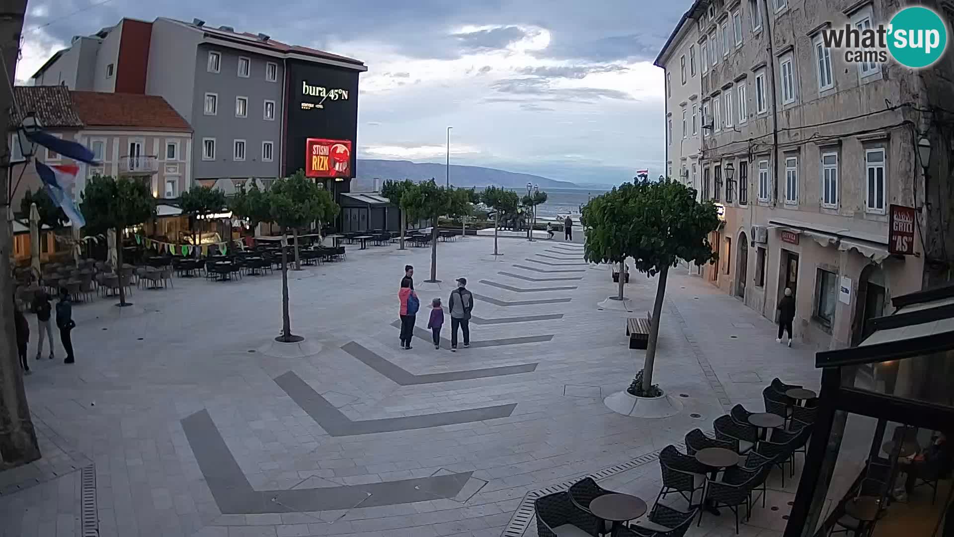Center of Senj city – Pavlin square – Live Cam Dalmatia