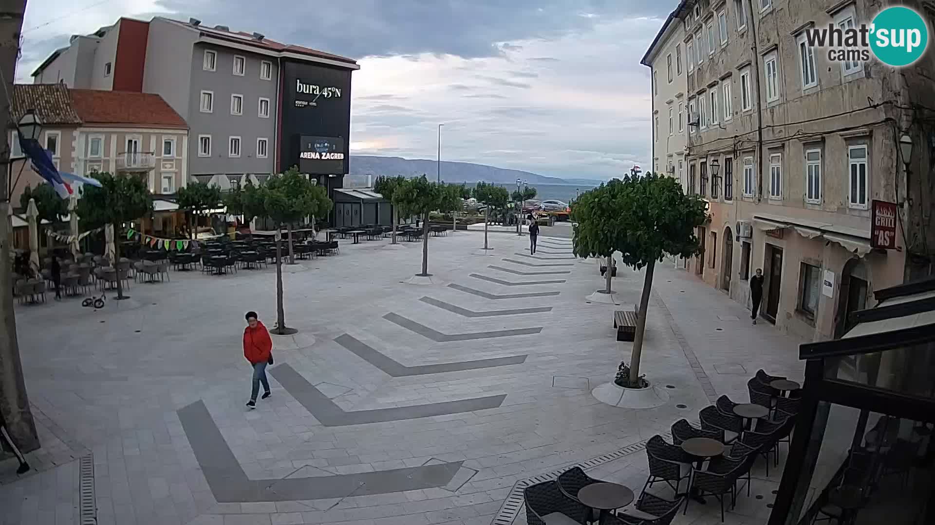 Centre de la ville de Senj – Place Pavlin – Live Cam Dalmatie