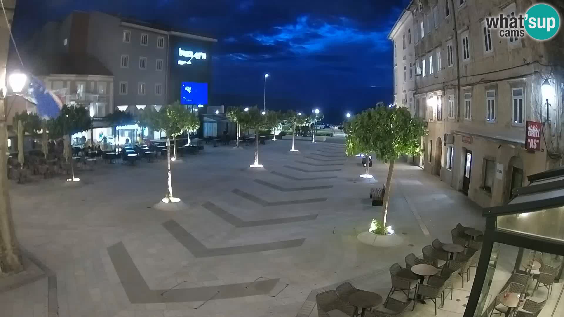 Centro della città di Senj – Piazza Pavlin – Live Cam Dalmazia