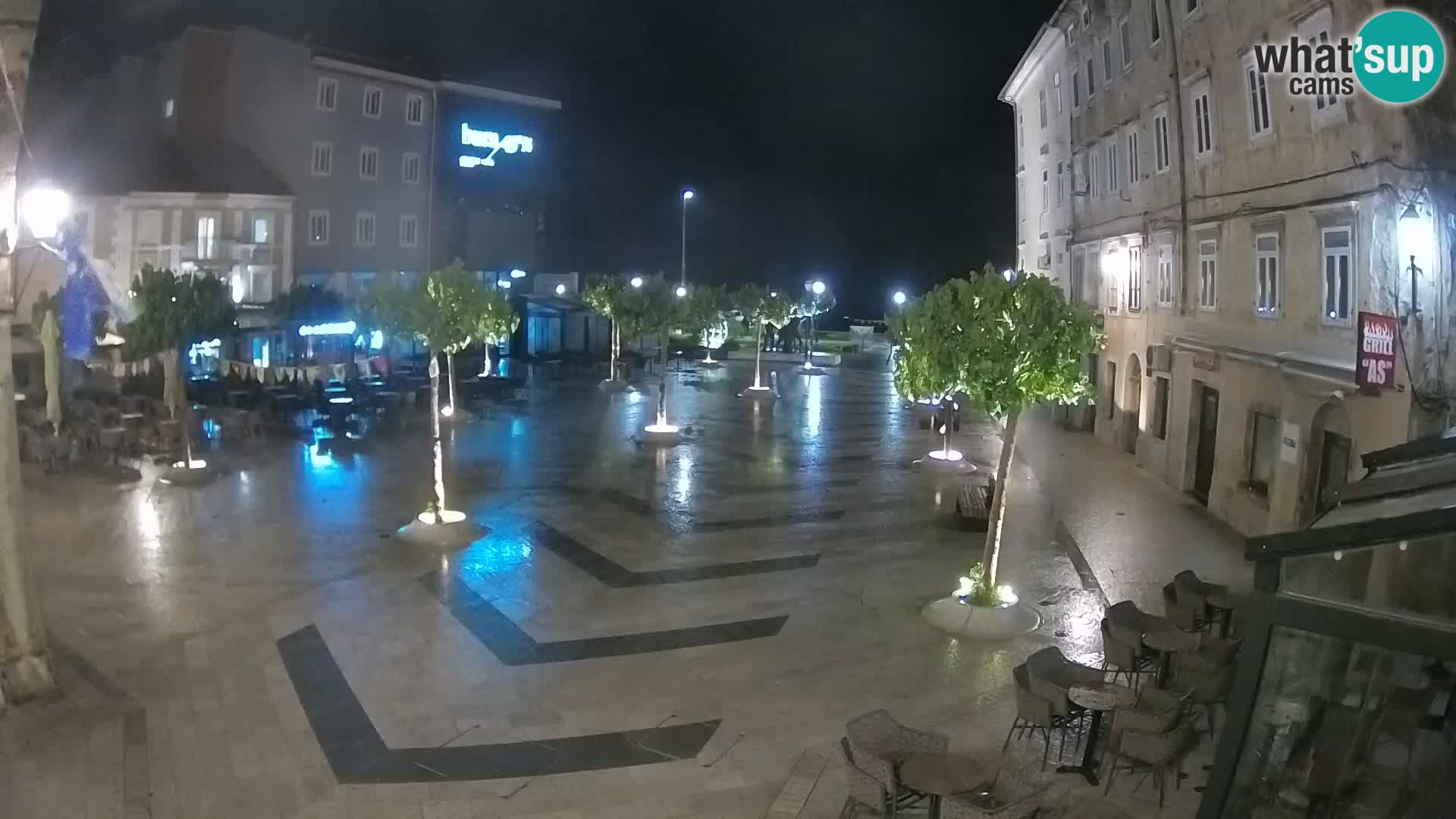 Center of Senj city – Pavlin square – Live Cam Dalmatia