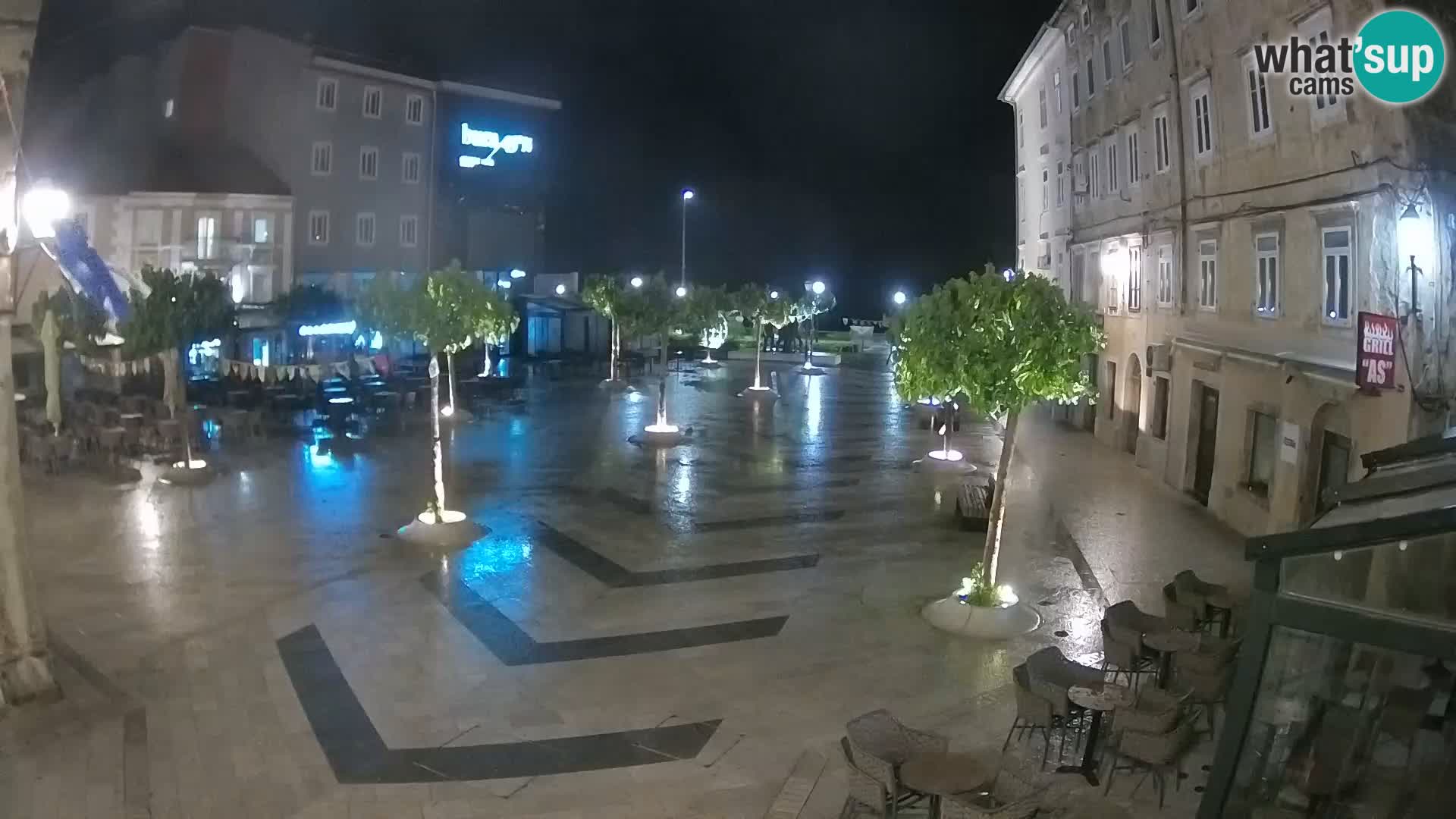 Centro de la ciudad de Senj – plaza Pavlin – Live Cam Dalmacia
