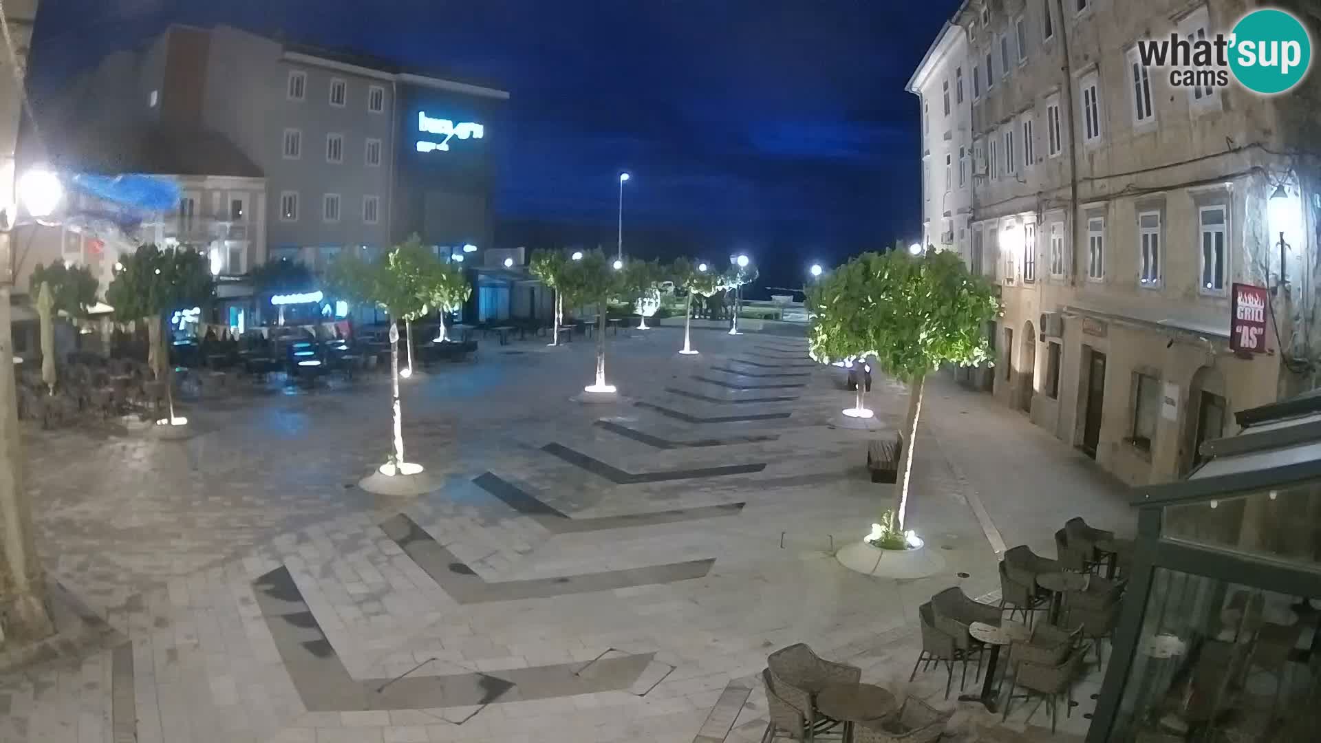 Centre de la ville de Senj – Place Pavlin – Live Cam Dalmatie