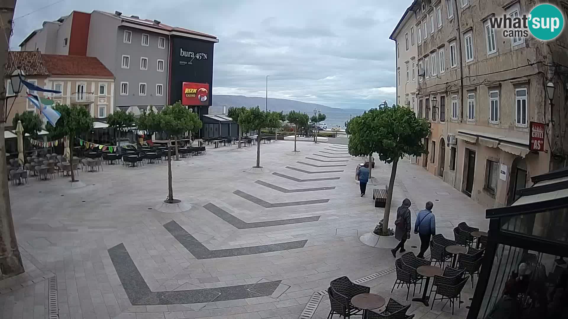 Centre de la ville de Senj – Place Pavlin – Live Cam Dalmatie