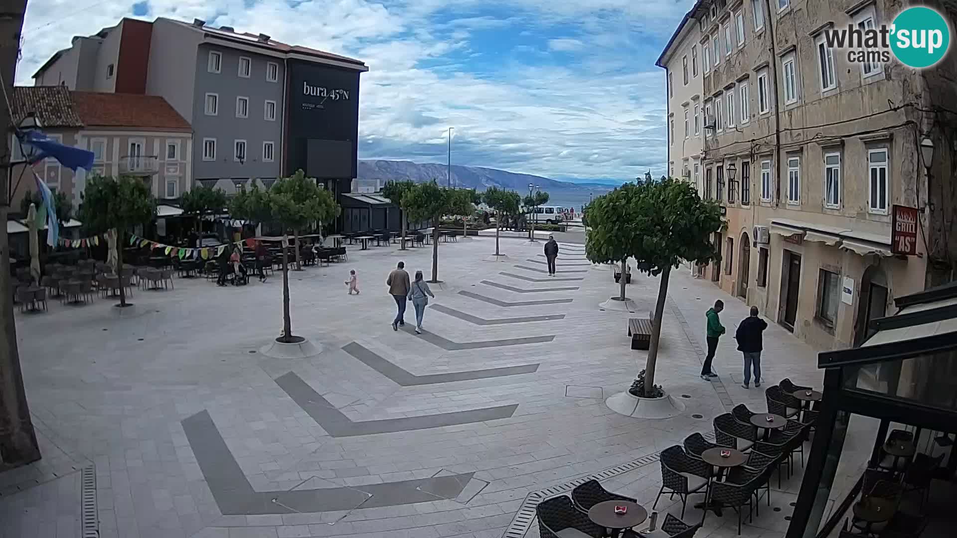 Centro della città di Senj – Piazza Pavlin – Live Cam Dalmazia
