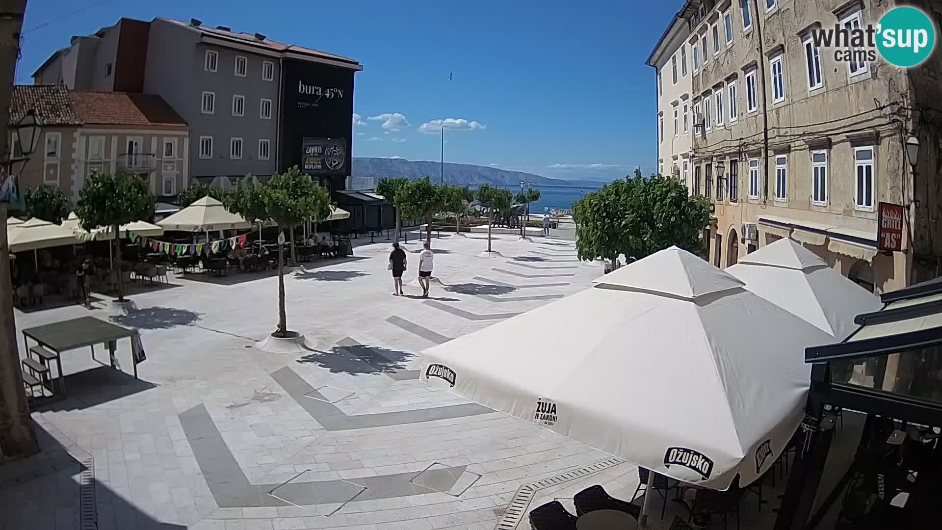 Zentrum der Stadt Senj – Pavlin platz – Live Cam Dalmatia