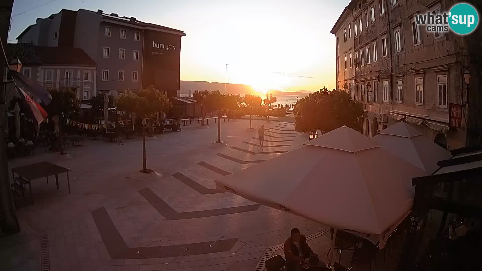 Centre de la ville de Senj – Place Pavlin – Live Cam Dalmatie