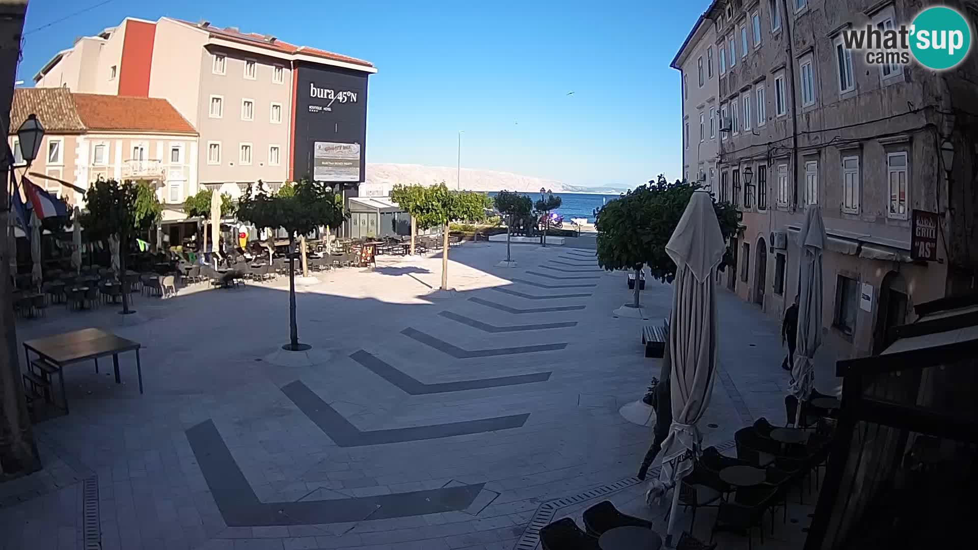 Zentrum der Stadt Senj – Pavlin platz – Live Cam Dalmatia