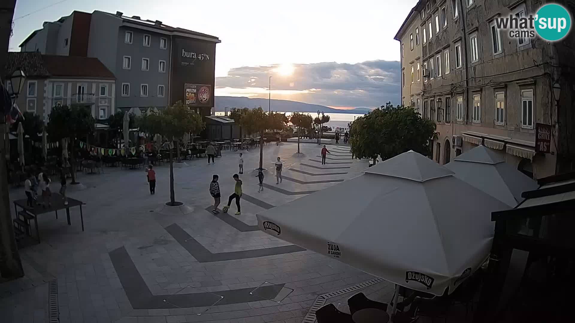 Center of Senj city – Pavlin square – Live Cam Dalmatia