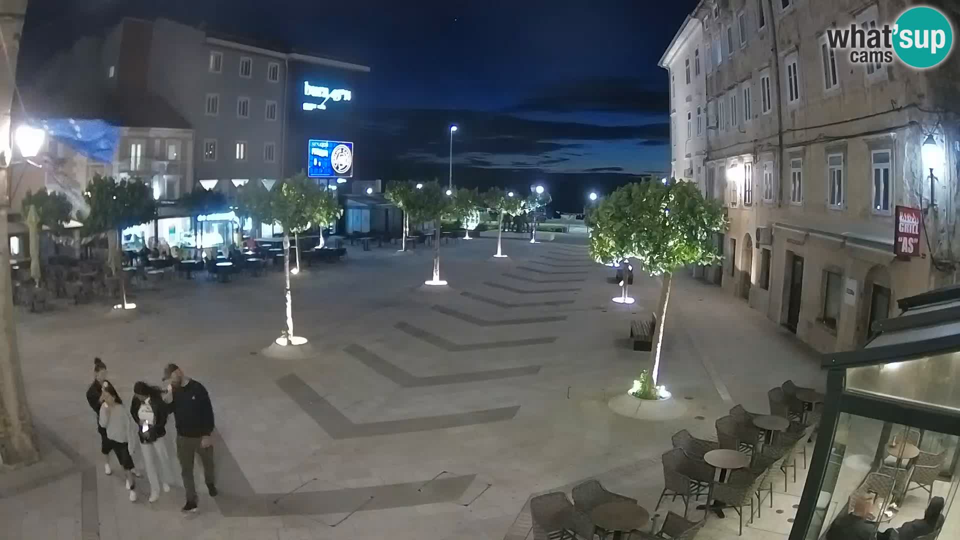 Centro della città di Senj – Piazza Pavlin – Live Cam Dalmazia