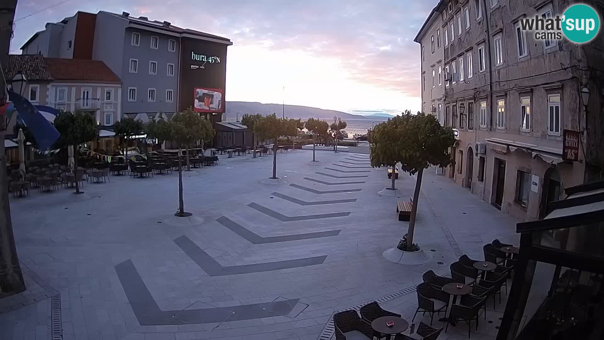 Center of Senj city – Pavlin square – Live Cam Dalmatia