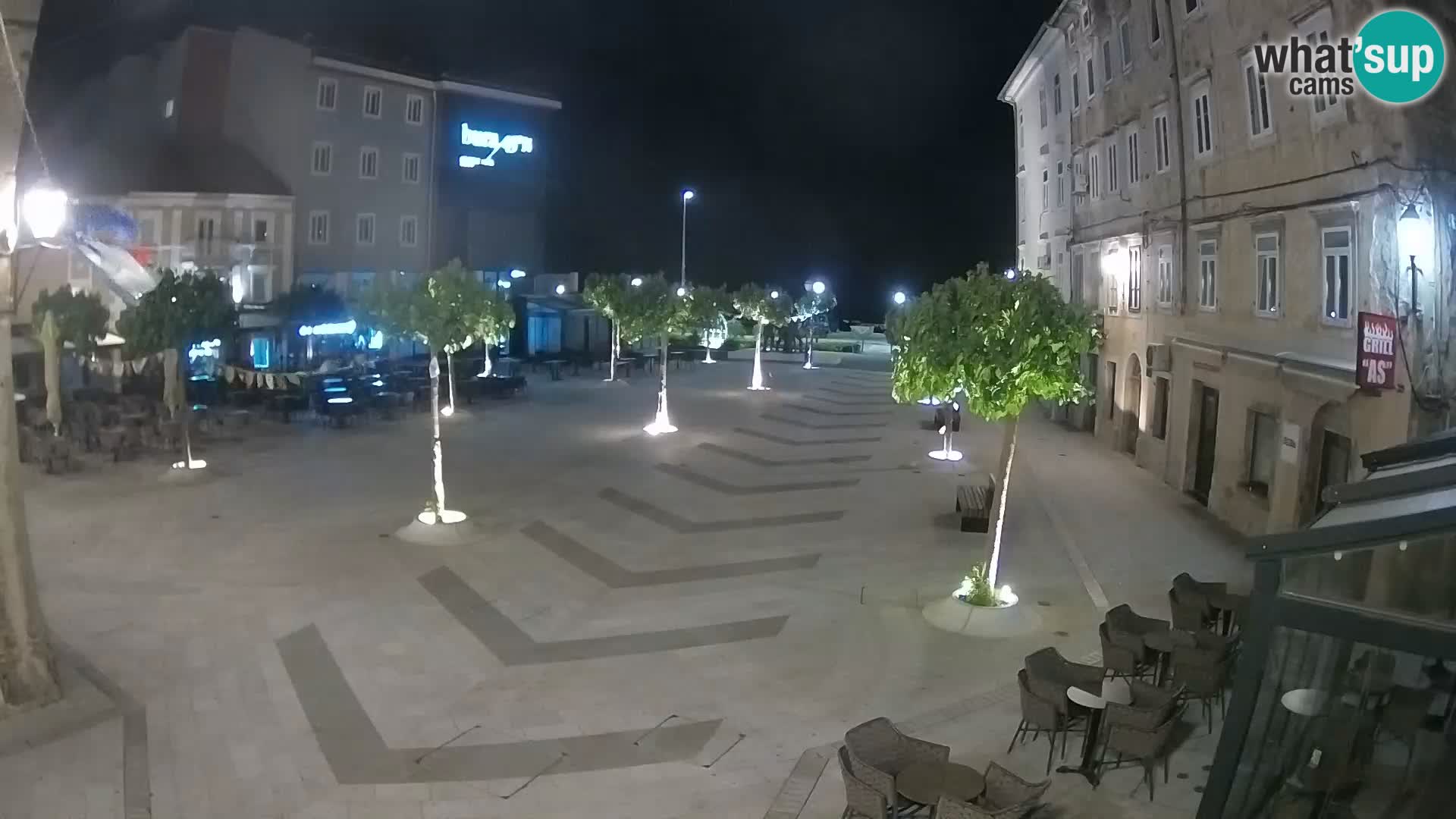 Centre de la ville de Senj – Place Pavlin – Live Cam Dalmatie