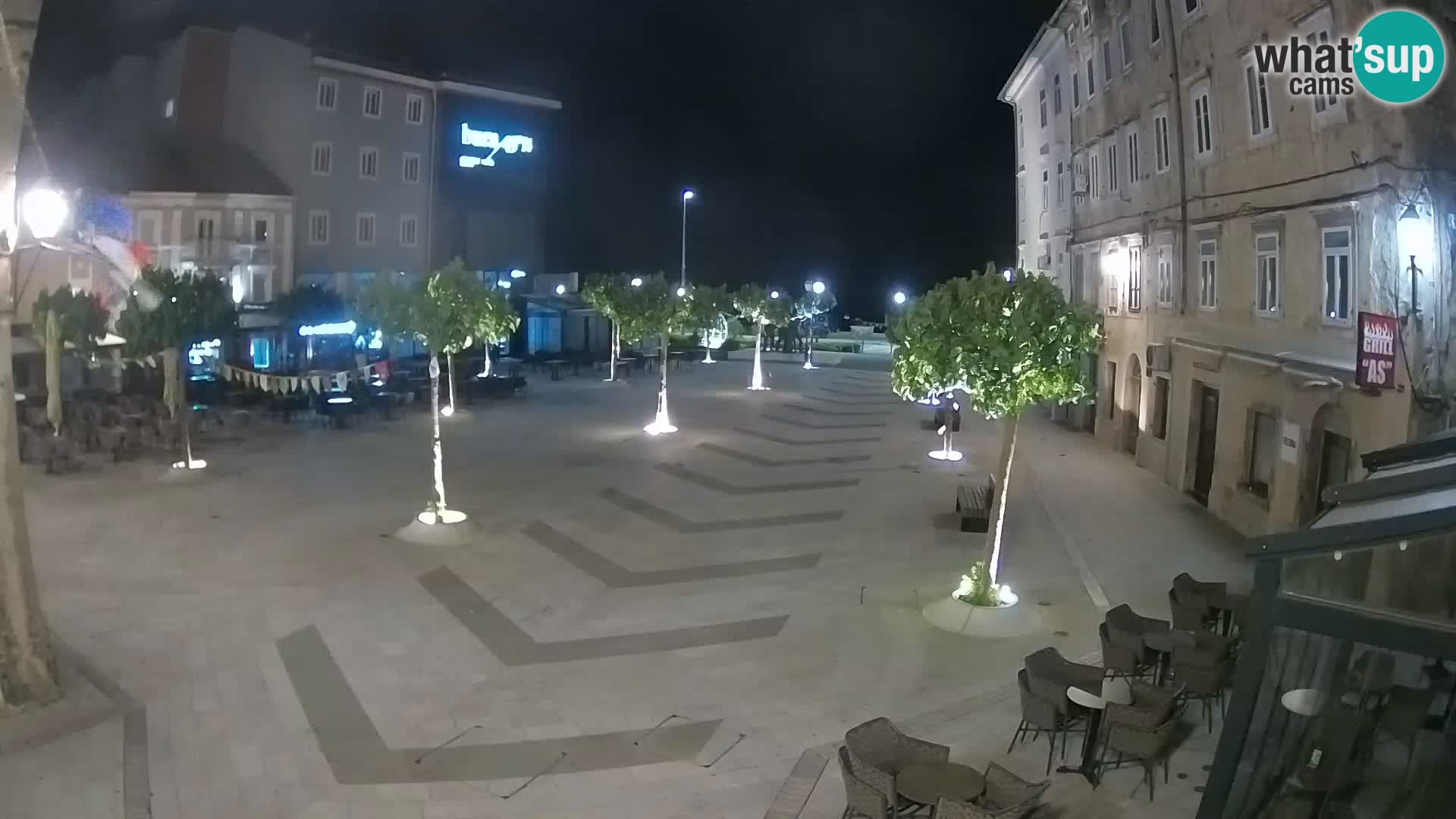 Center mesta Senj – Pavlinski trg – spletne kamere Dalmacija