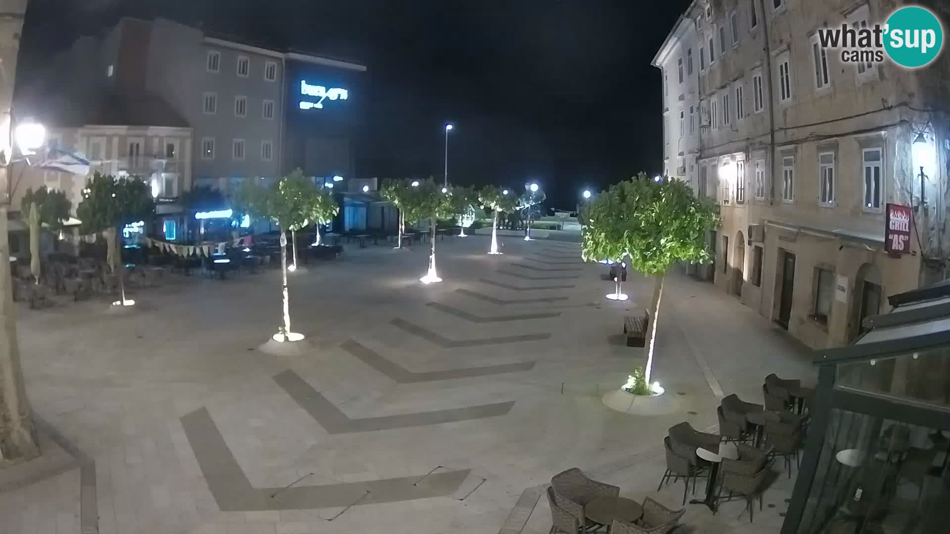 Centro della città di Senj – Piazza Pavlin – Live Cam Dalmazia