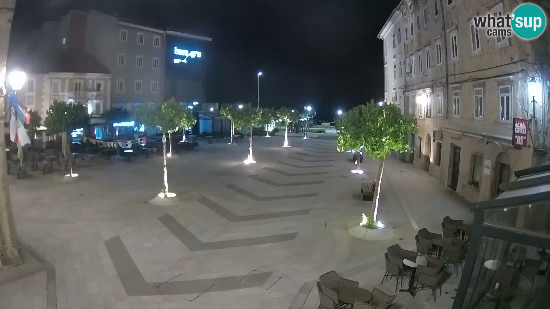 Centro della città di Senj – Piazza Pavlin – Live Cam Dalmazia