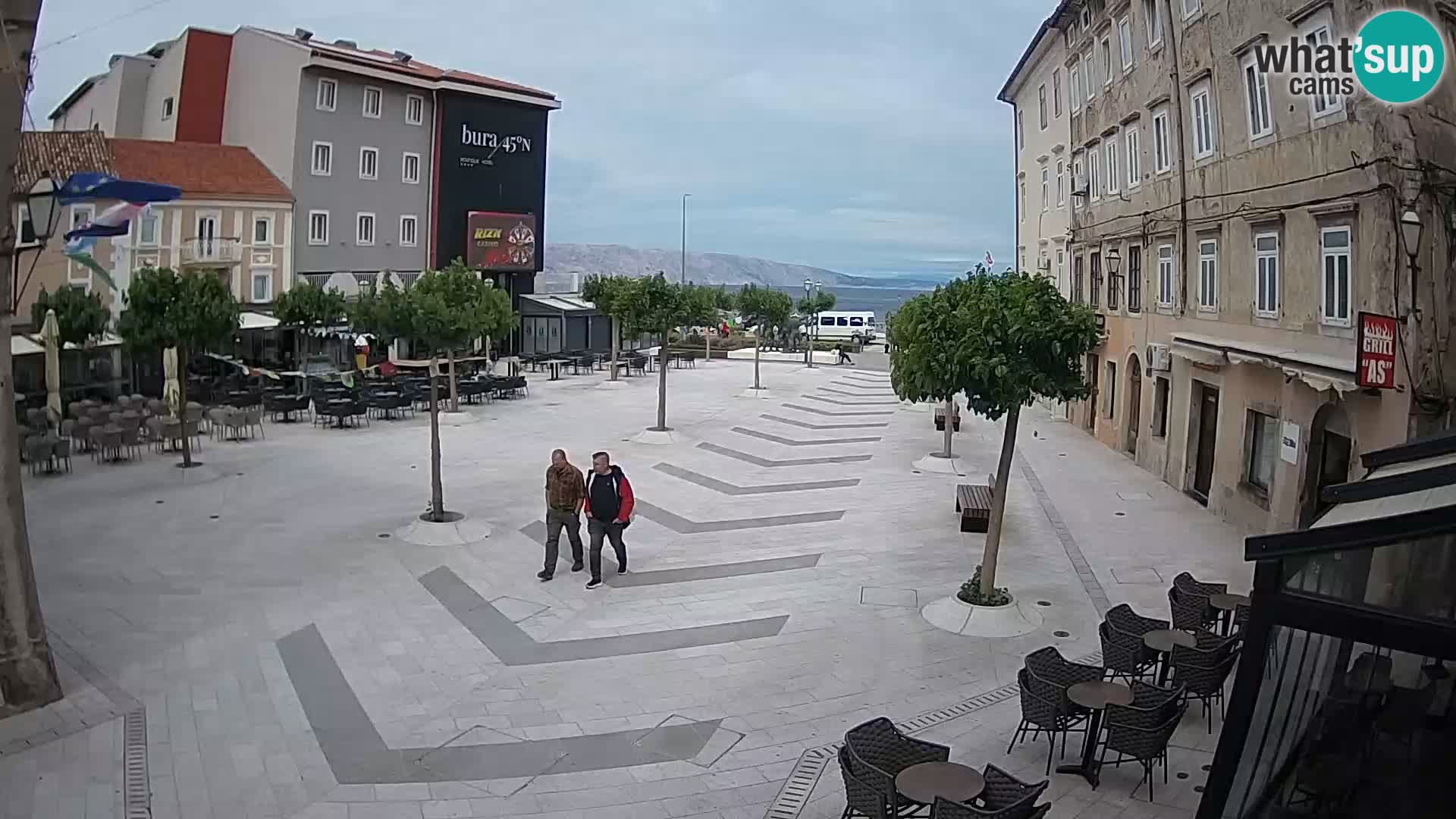 Center mesta Senj – Pavlinski trg – spletne kamere Dalmacija