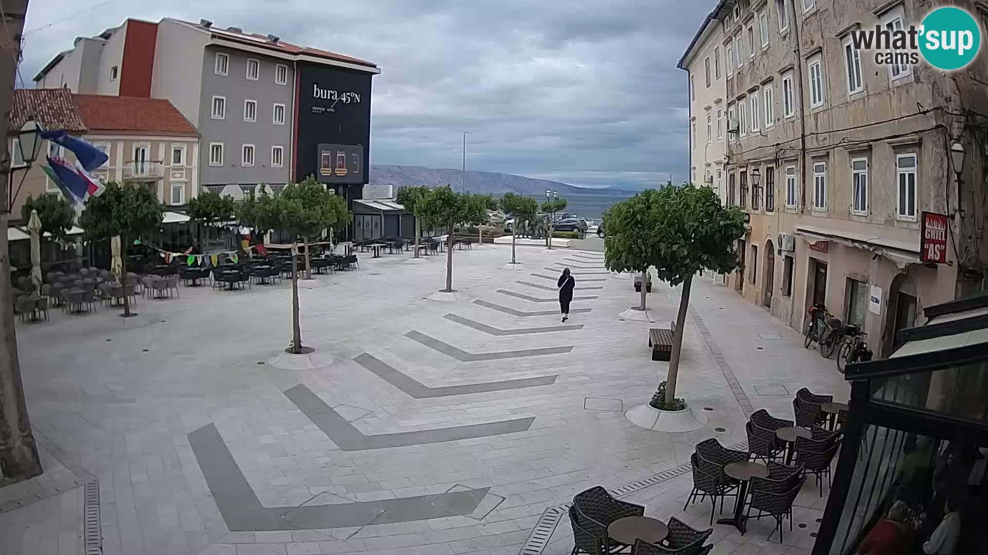 Center of Senj city – Pavlin square – Live Cam Dalmatia