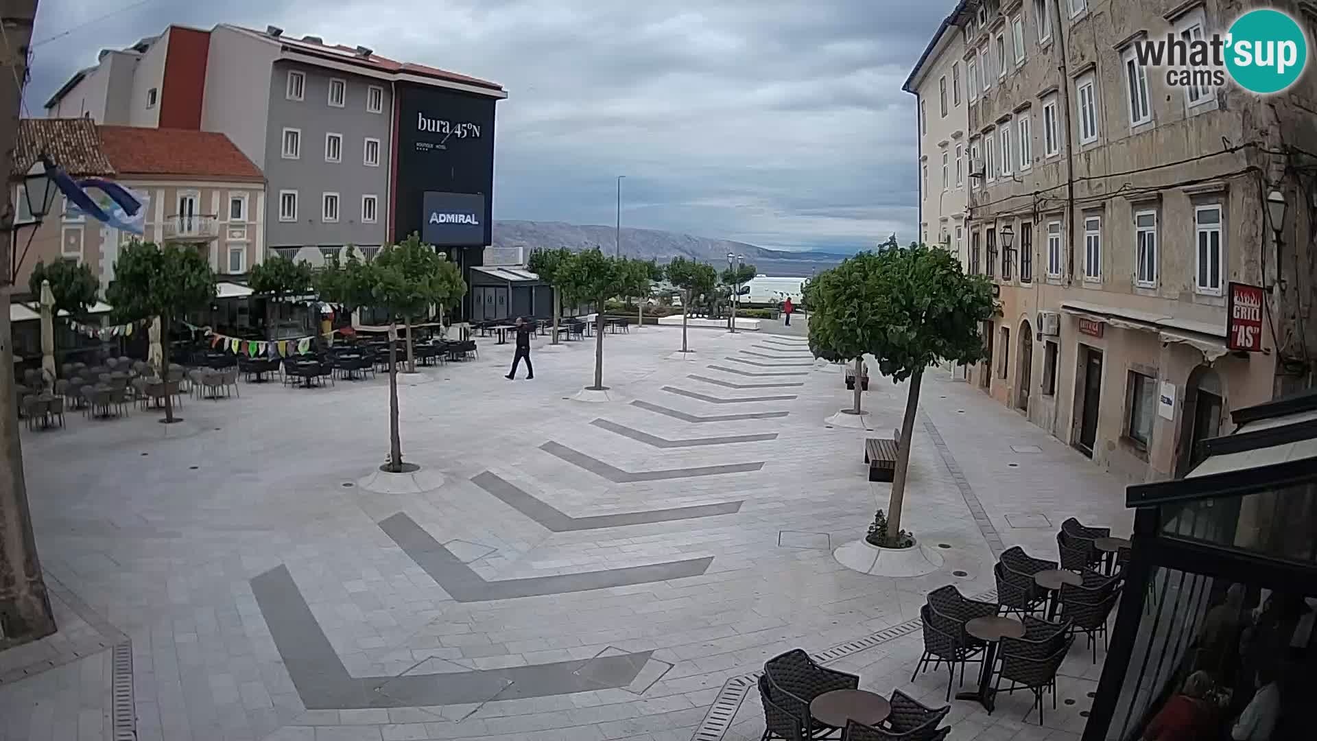 Center of Senj city – Pavlin square – Live Cam Dalmatia