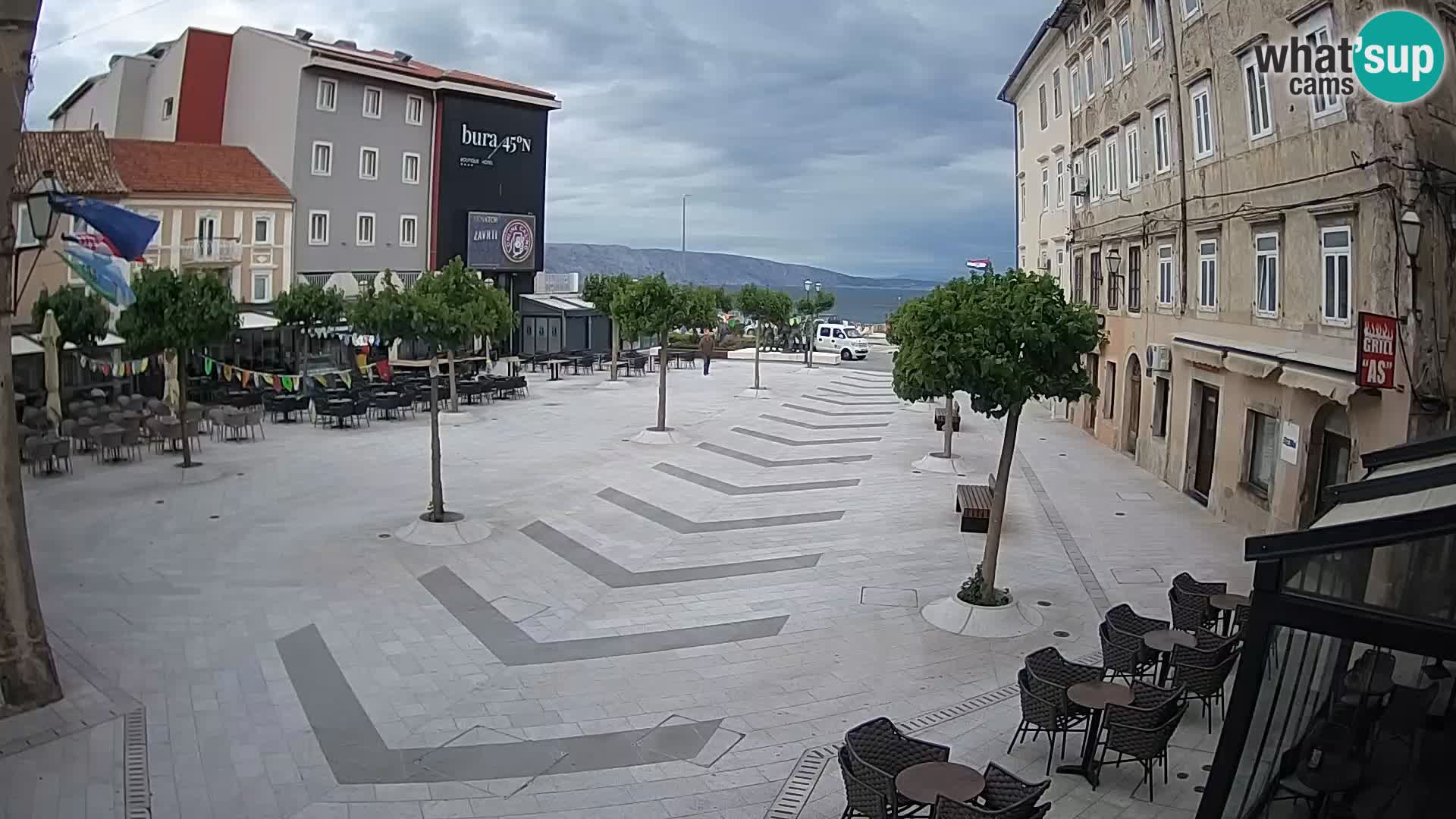 Center of Senj city – Pavlin square – Live Cam Dalmatia