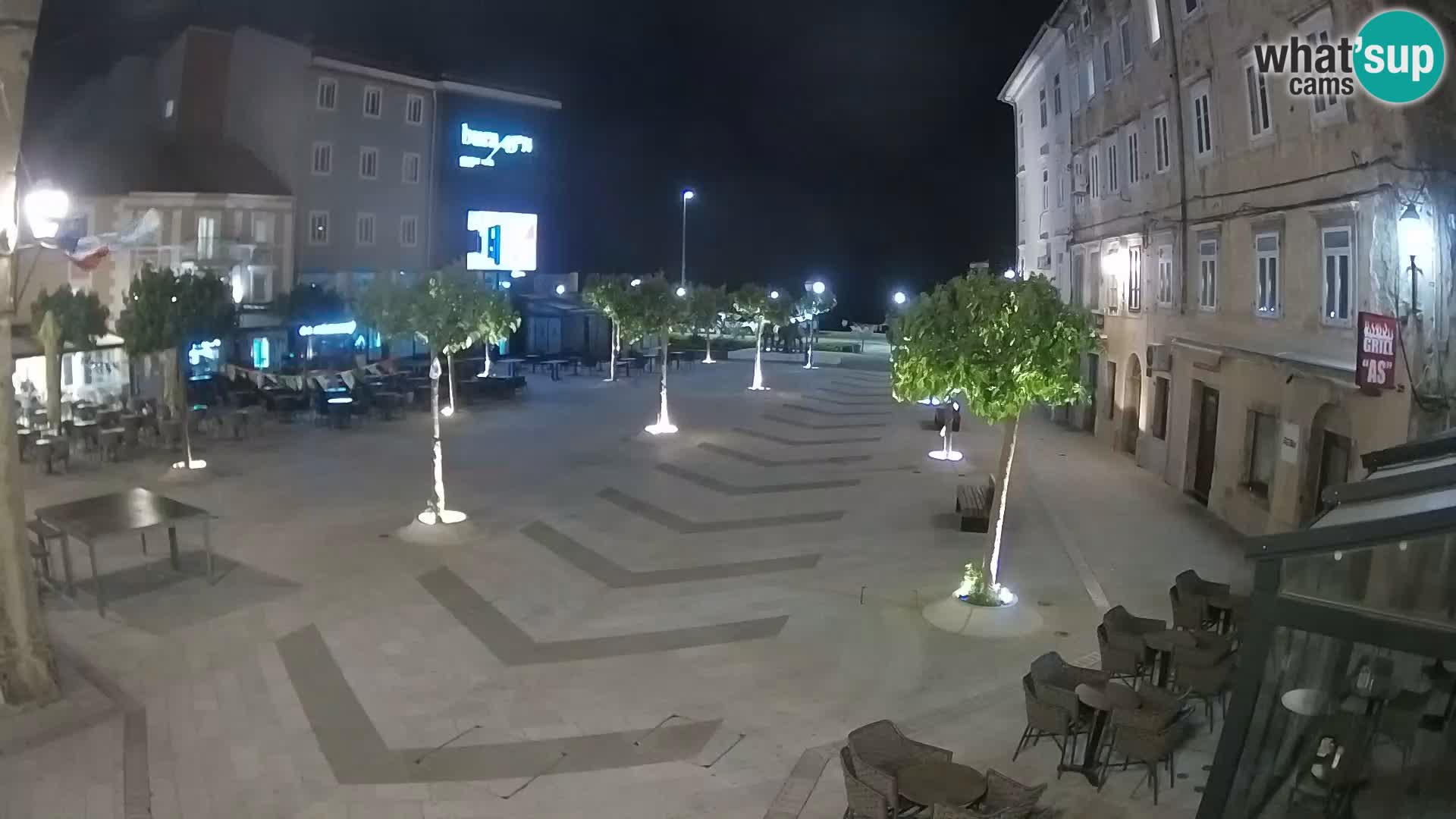 Center of Senj city – Pavlin square – Live Cam Dalmatia