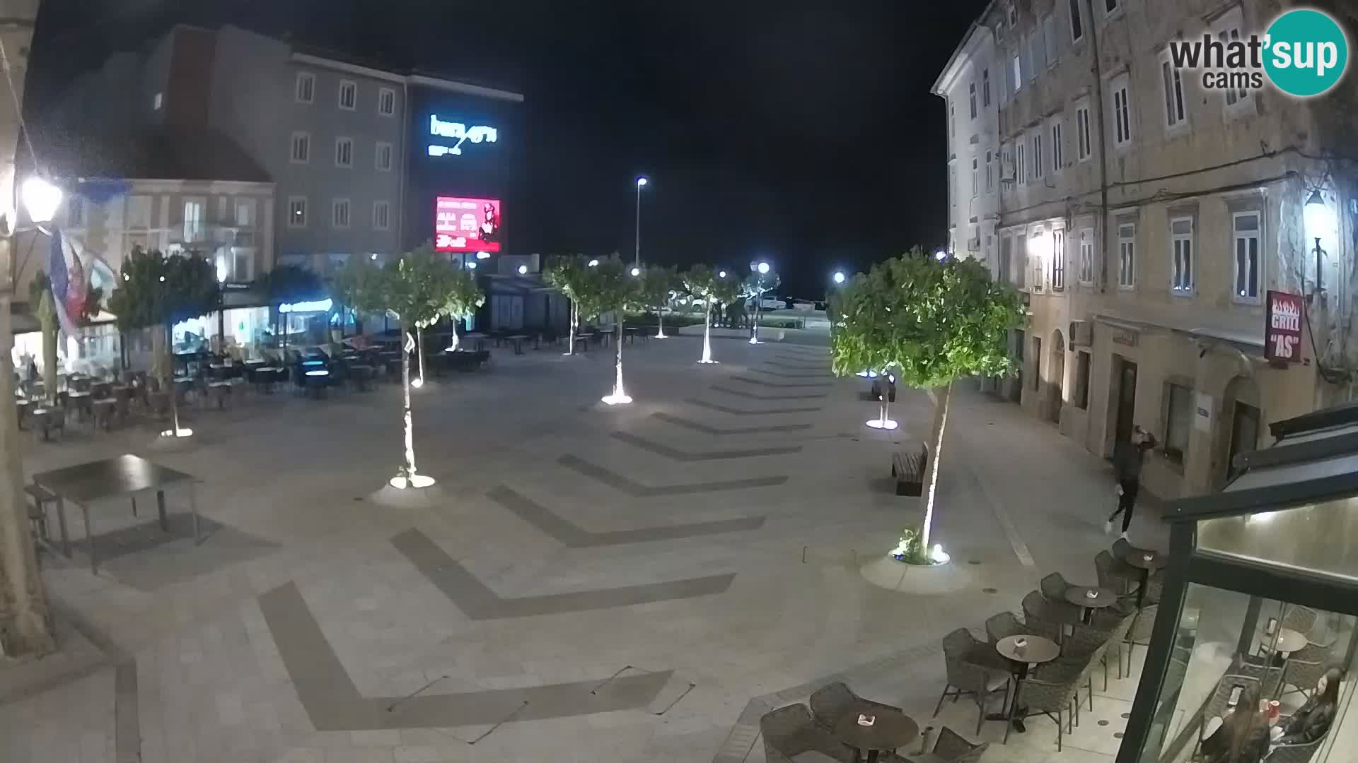 Centre de la ville de Senj – Place Pavlin – Live Cam Dalmatie