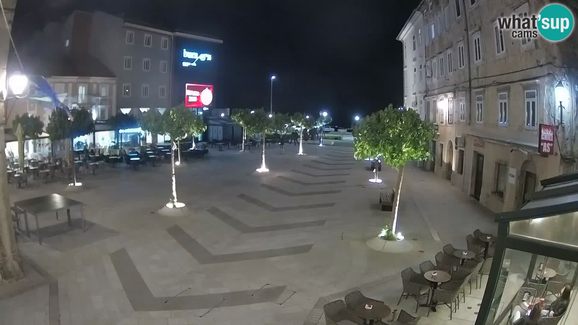 Centro de la ciudad de Senj – plaza Pavlin – Live Cam Dalmacia