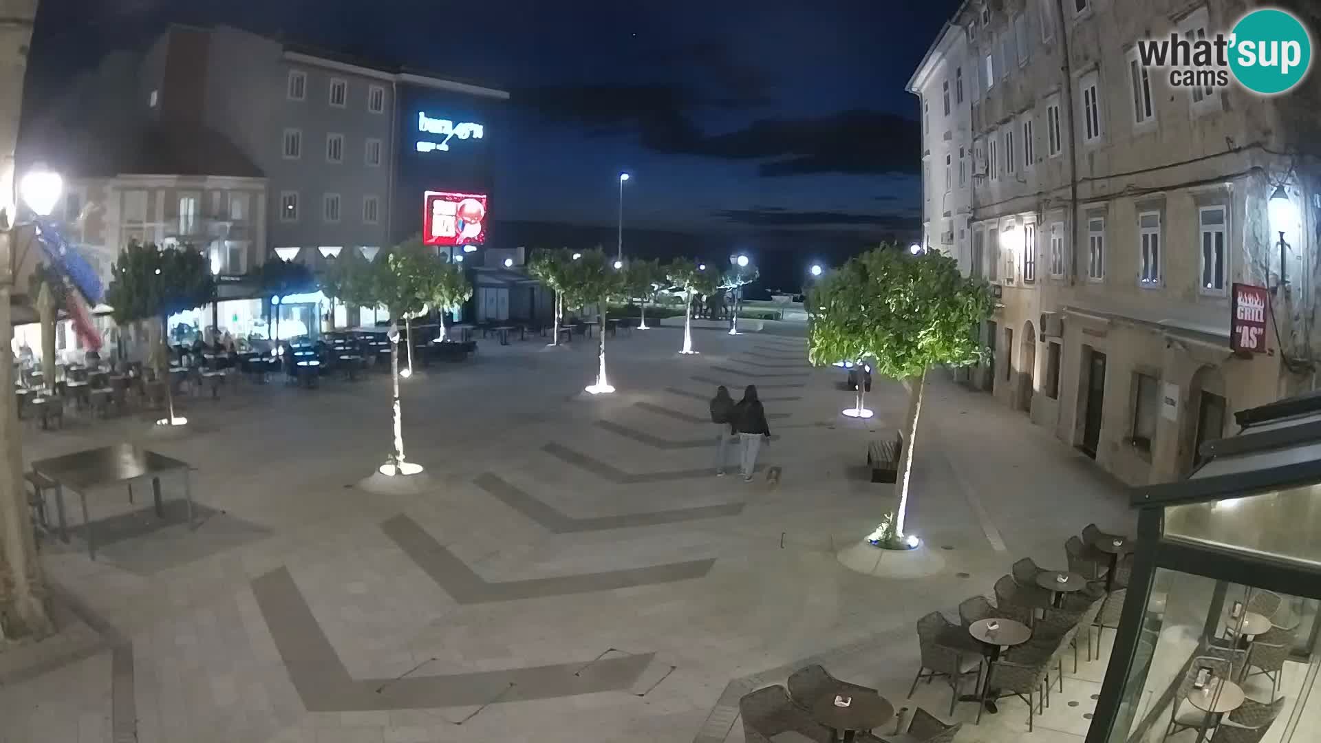 Centre de la ville de Senj – Place Pavlin – Live Cam Dalmatie