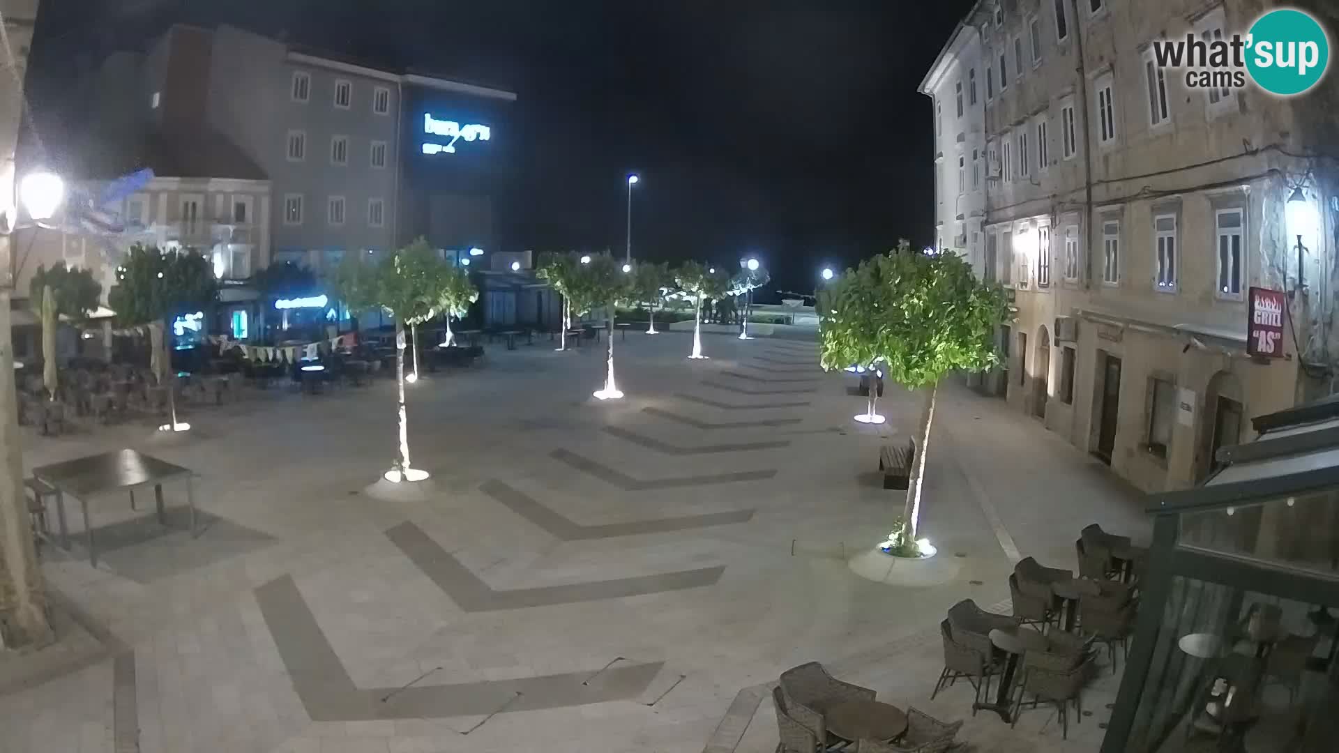 Centro della città di Senj – Piazza Pavlin – Live Cam Dalmazia