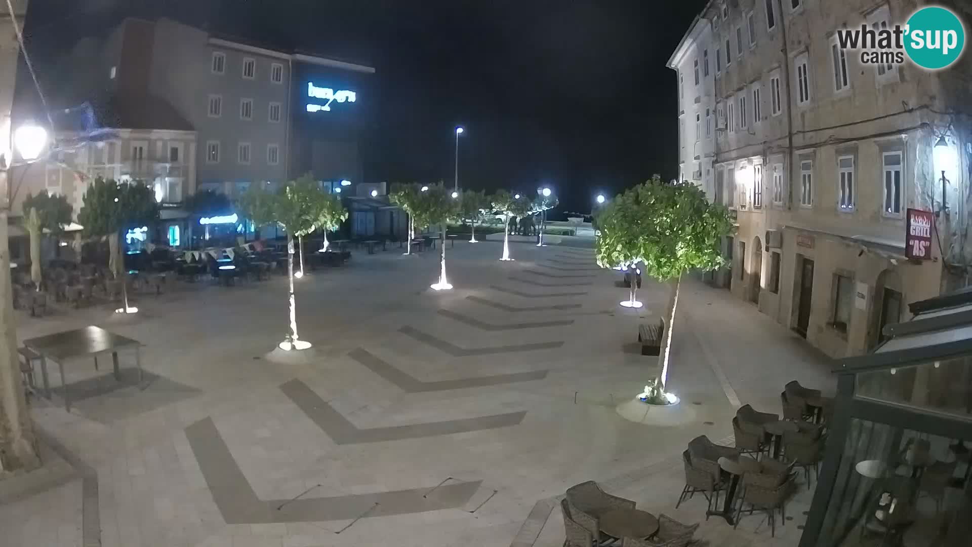 Centre de la ville de Senj – Place Pavlin – Live Cam Dalmatie