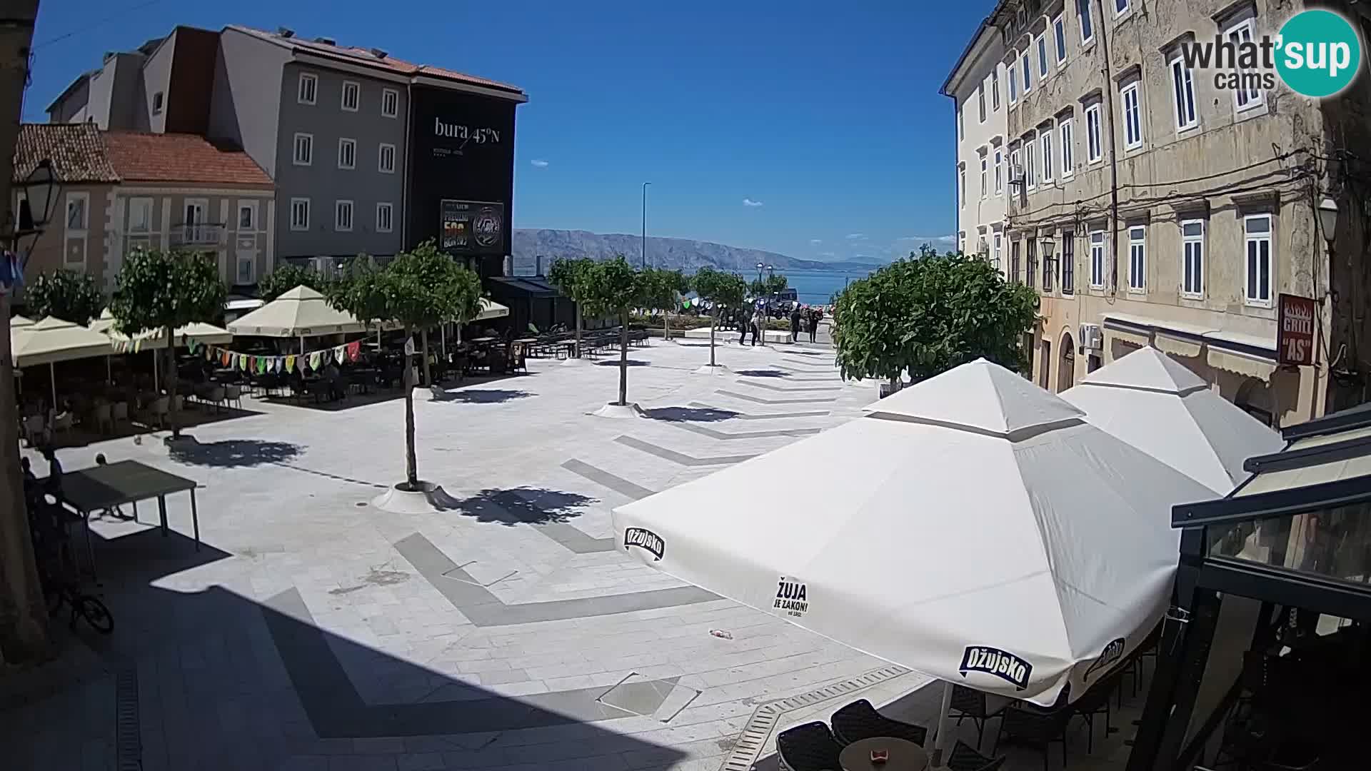 Center of Senj city – Pavlin square – Live Cam Dalmatia