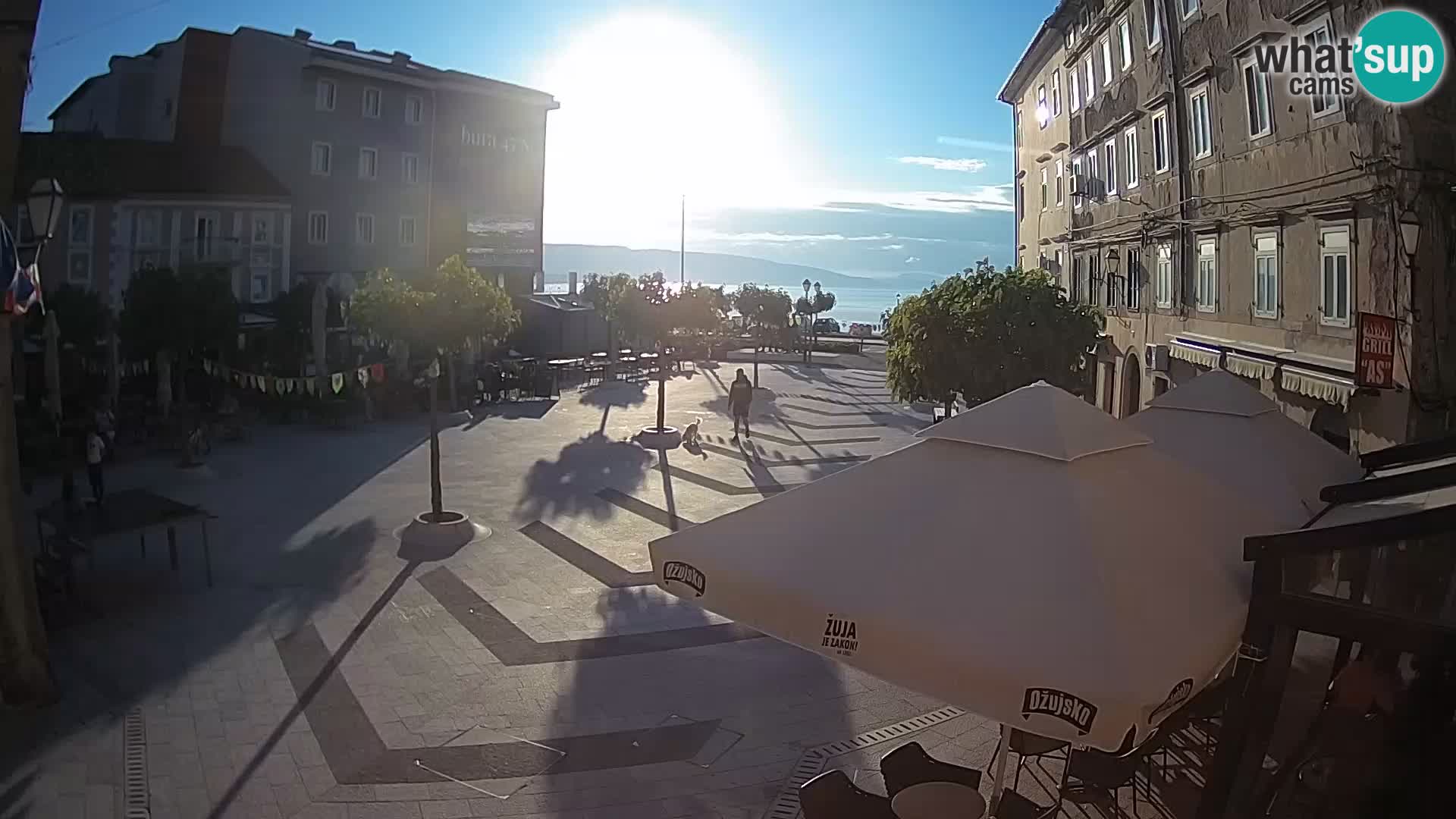 Centro della città di Senj – Piazza Pavlin – Live Cam Dalmazia