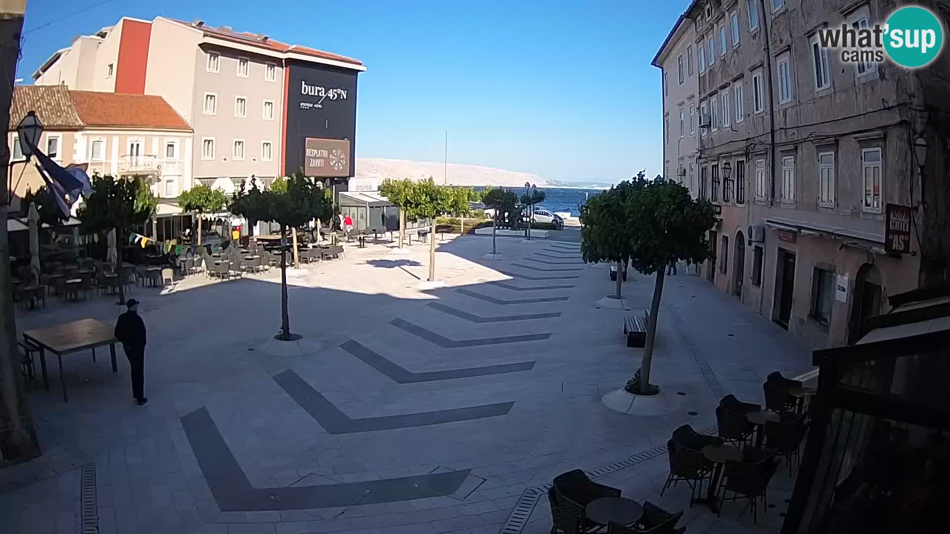 Center of Senj city – Pavlin square – Live Cam Dalmatia