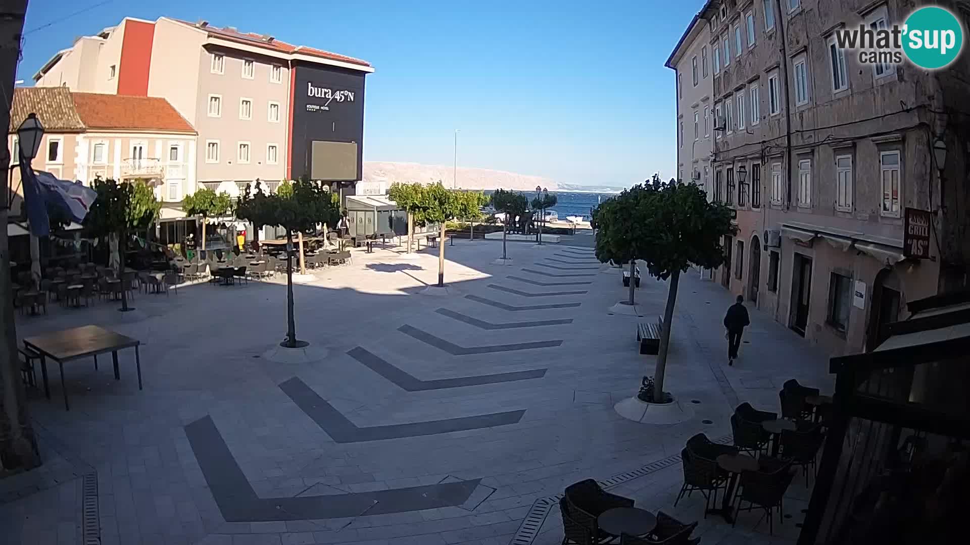 Center of Senj city – Pavlin square – Live Cam Dalmatia