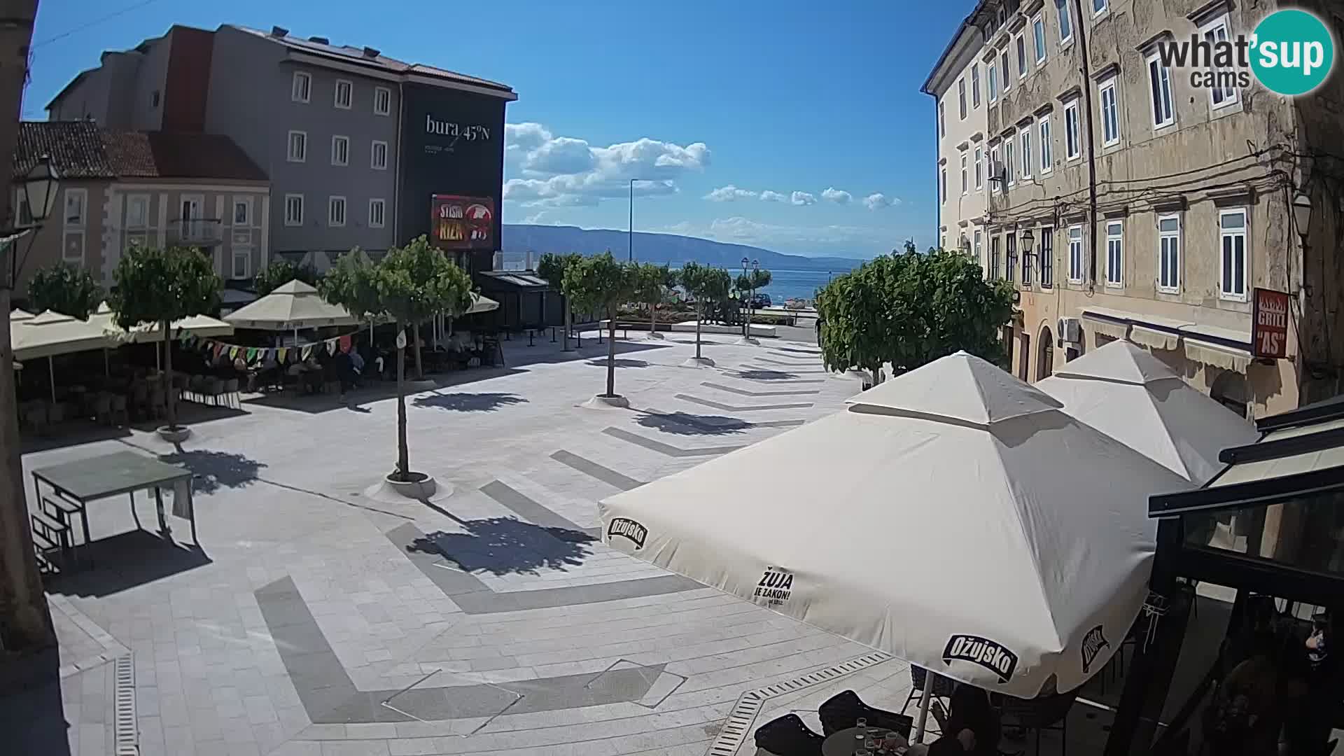 Centro della città di Senj – Piazza Pavlin – Live Cam Dalmazia