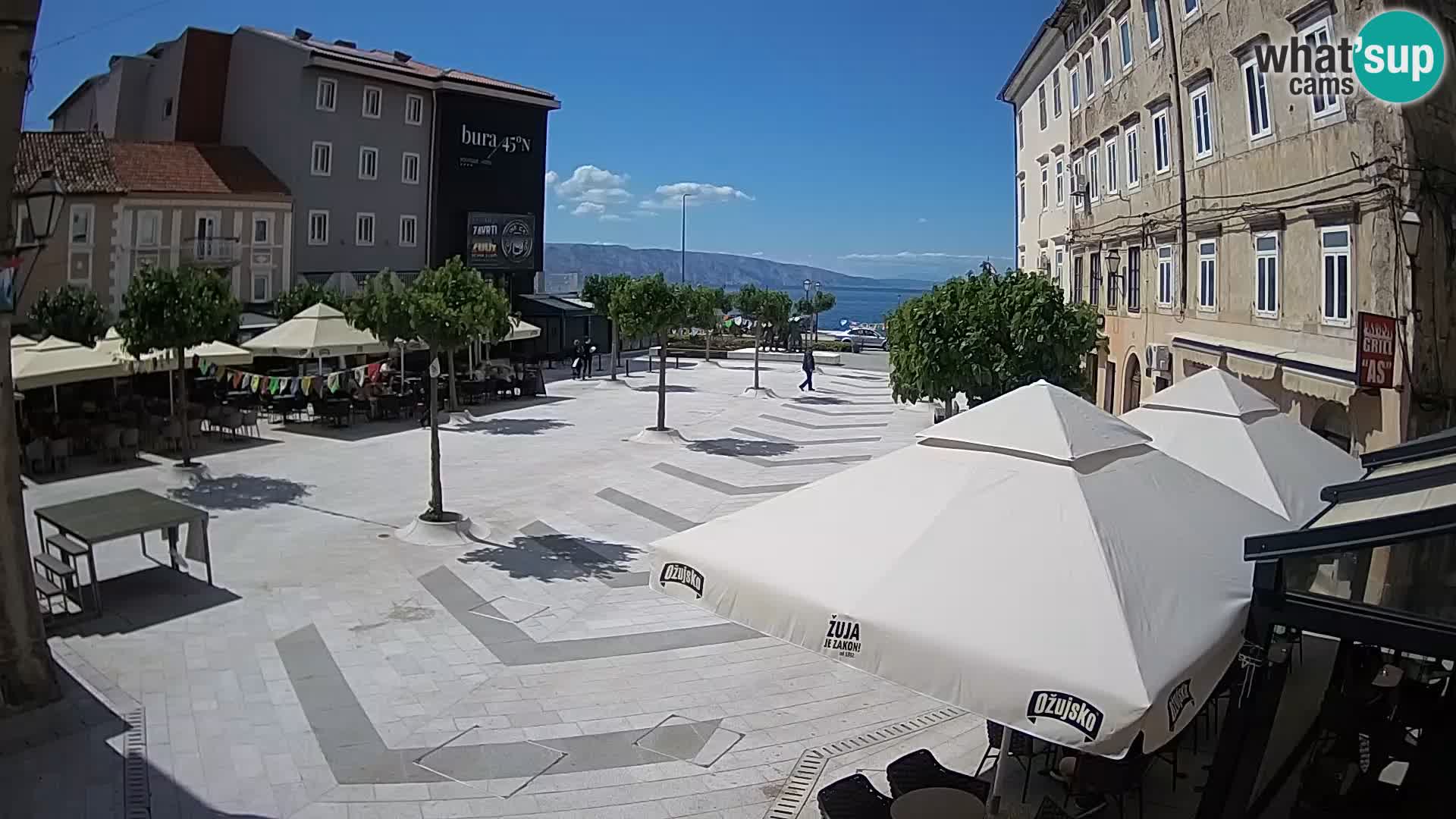 Center of Senj city – Pavlin square – Live Cam Dalmatia
