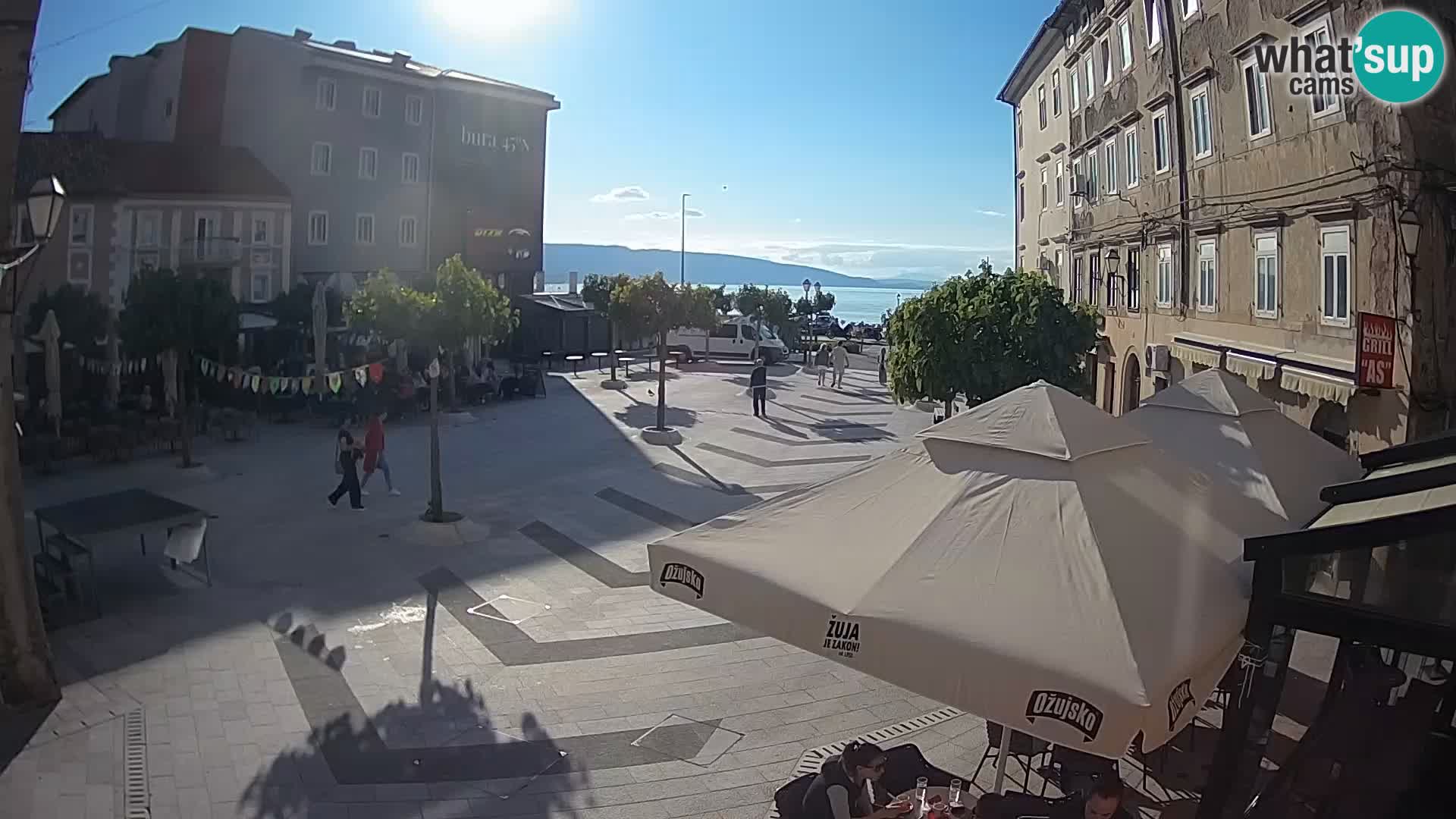Center of Senj city – Pavlin square – Live Cam Dalmatia