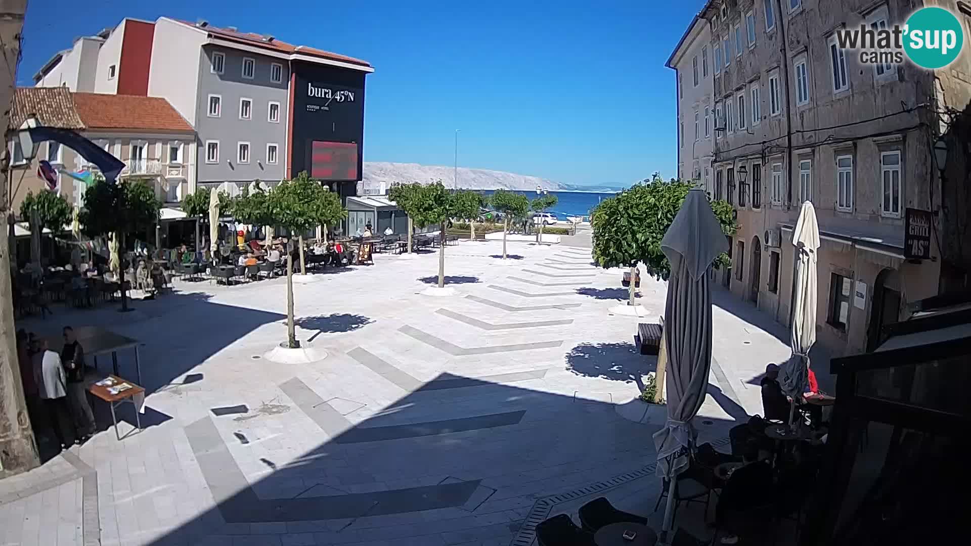 Zentrum der Stadt Senj – Pavlin platz – Live Cam Dalmatia