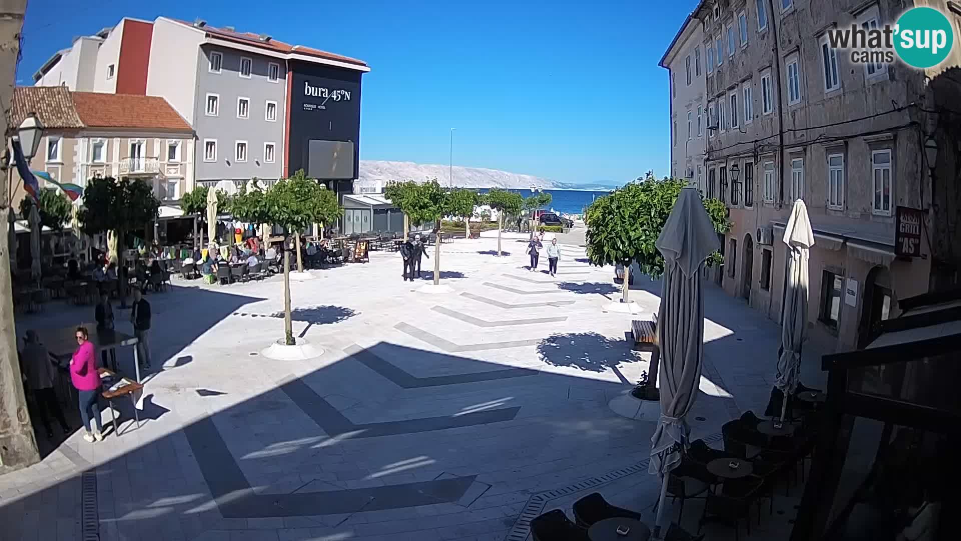 Centre de la ville de Senj – Place Pavlin – Live Cam Dalmatie