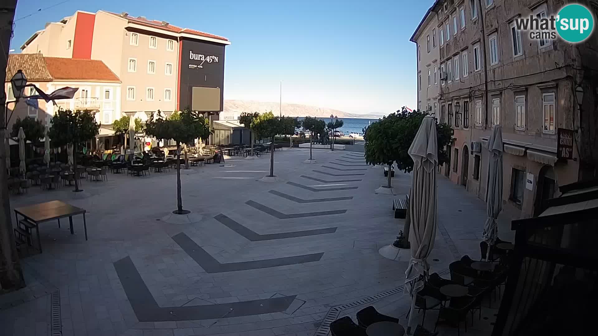 Centro della città di Senj – Piazza Pavlin – Live Cam Dalmazia