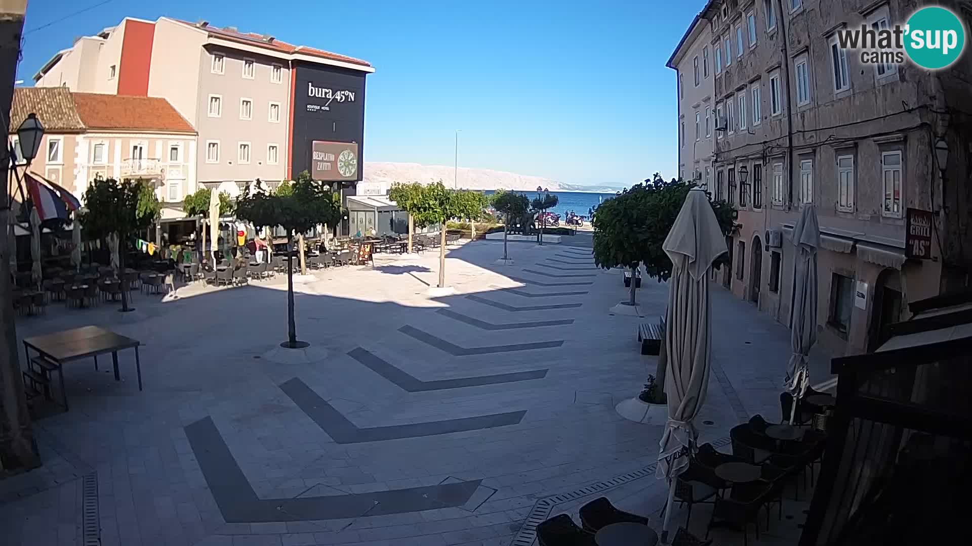 Centro della città di Senj – Piazza Pavlin – Live Cam Dalmazia