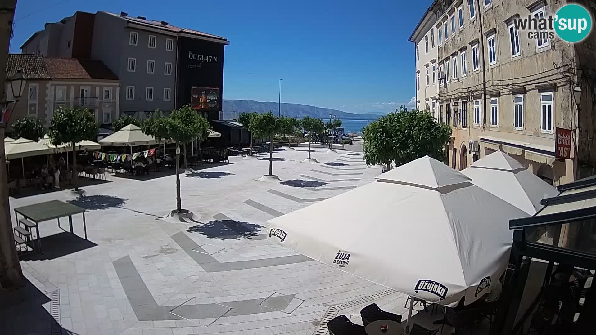Center of Senj city – Pavlin square – Live Cam Dalmatia