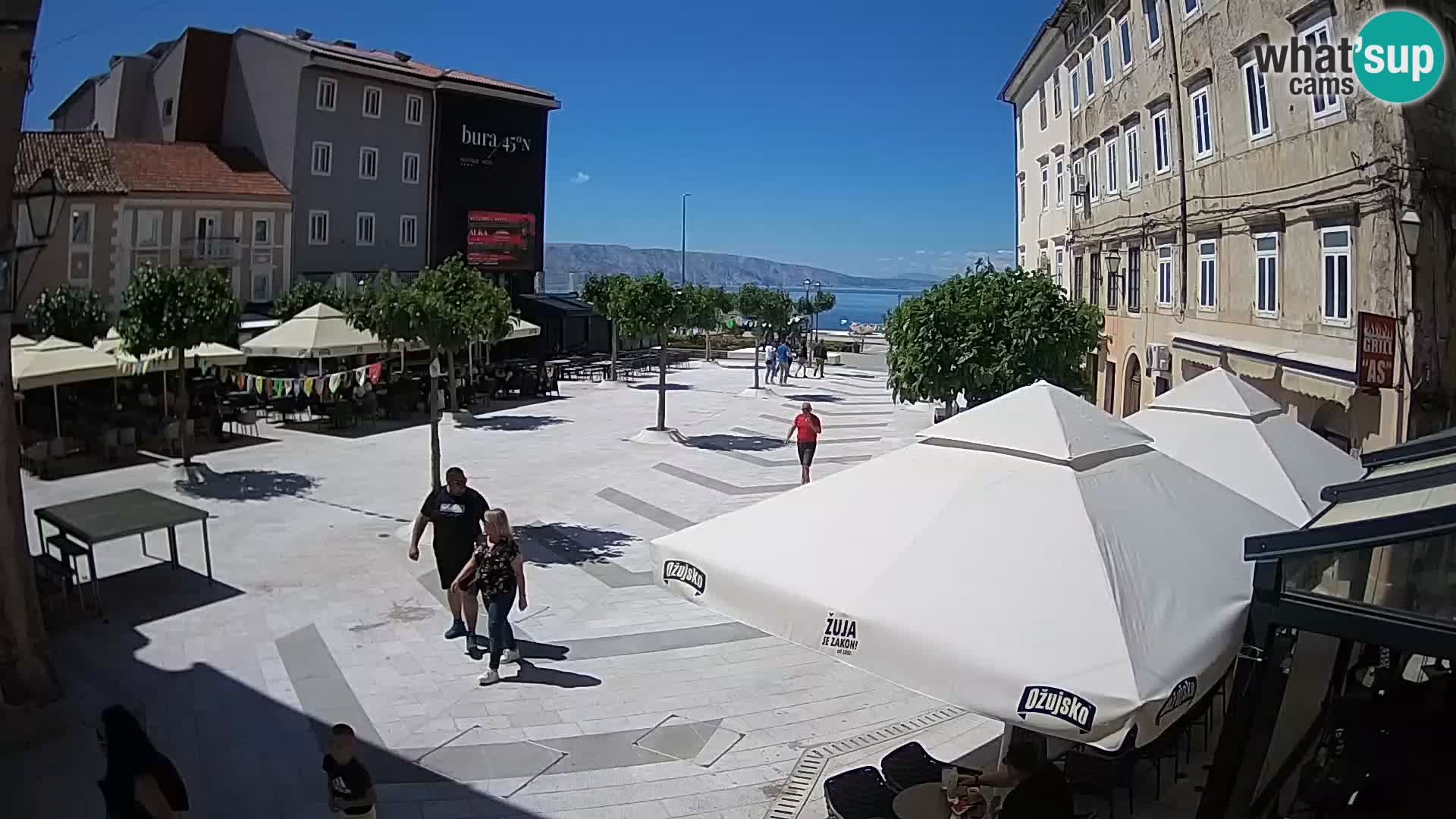 Center of Senj city – Pavlin square – Live Cam Dalmatia