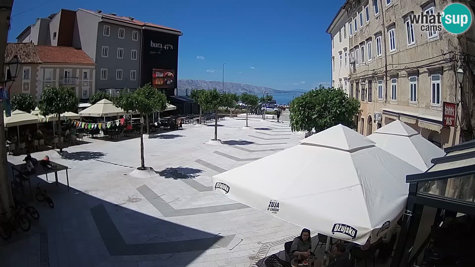 Centre de la ville de Senj – Place Pavlin – Live Cam Dalmatie