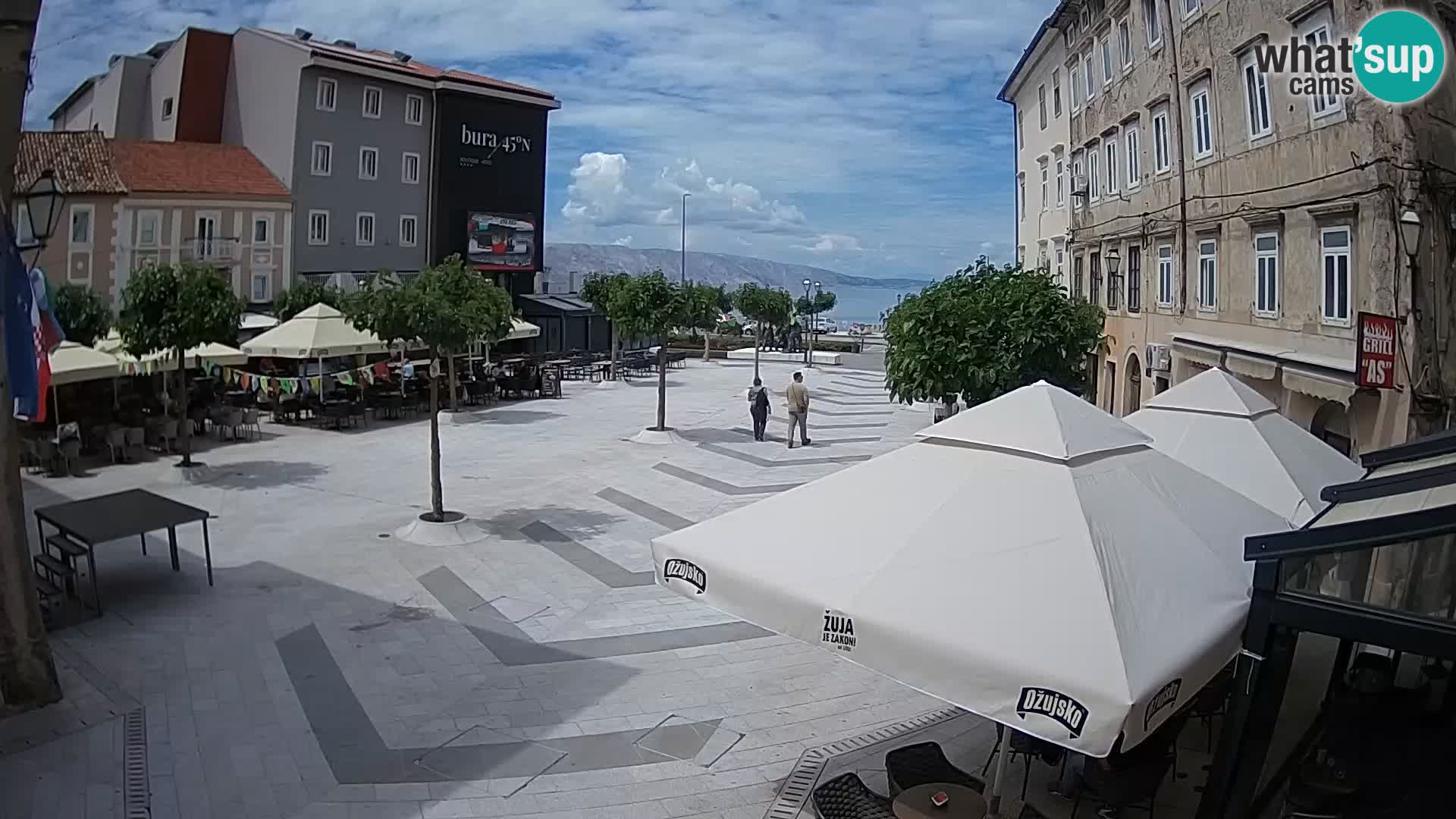 Zentrum der Stadt Senj – Pavlin platz – Live Cam Dalmatia