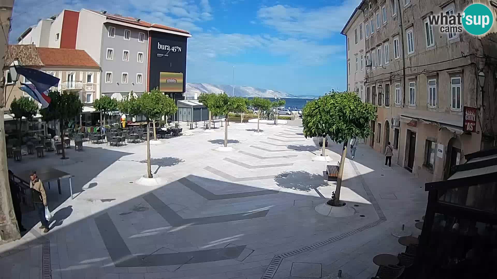Center of Senj city – Pavlin square – Live Cam Dalmatia