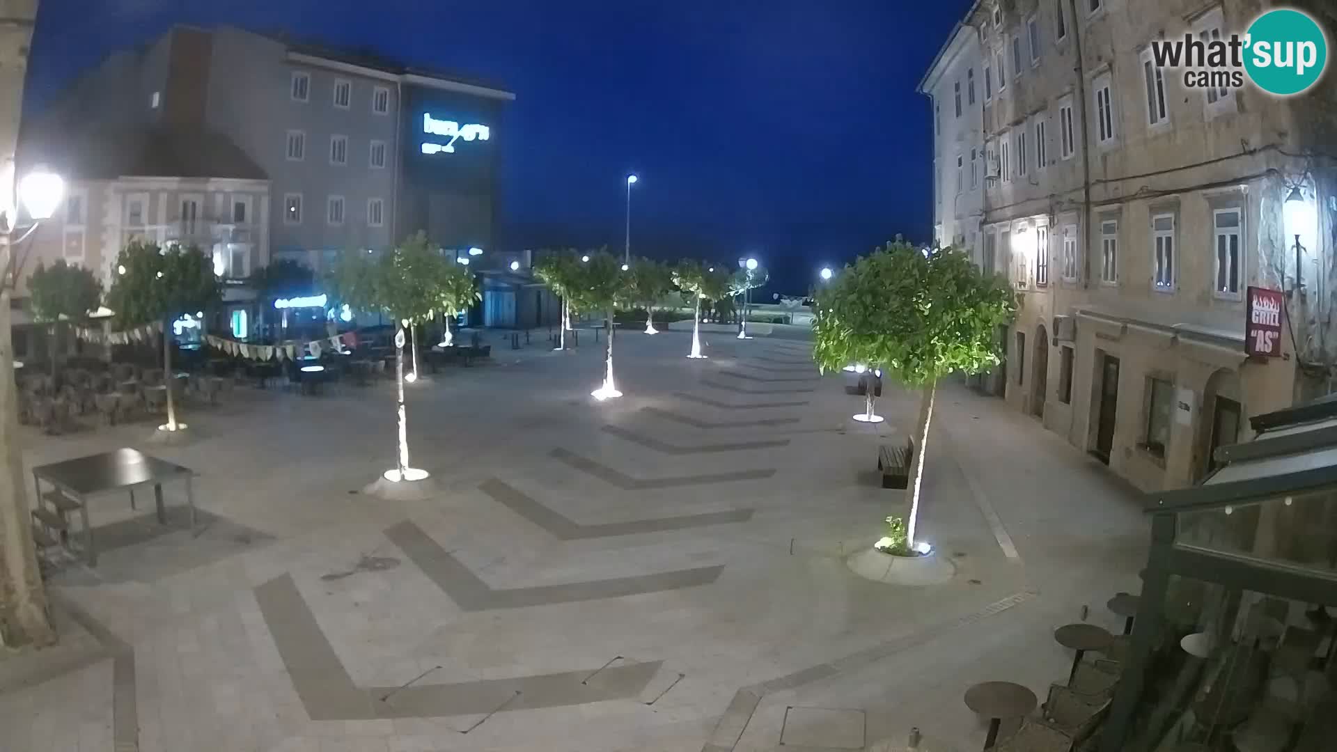 Centro della città di Senj – Piazza Pavlin – Live Cam Dalmazia