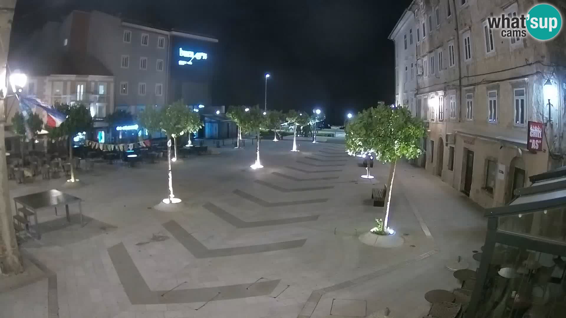 Center of Senj city – Pavlin square – Live Cam Dalmatia
