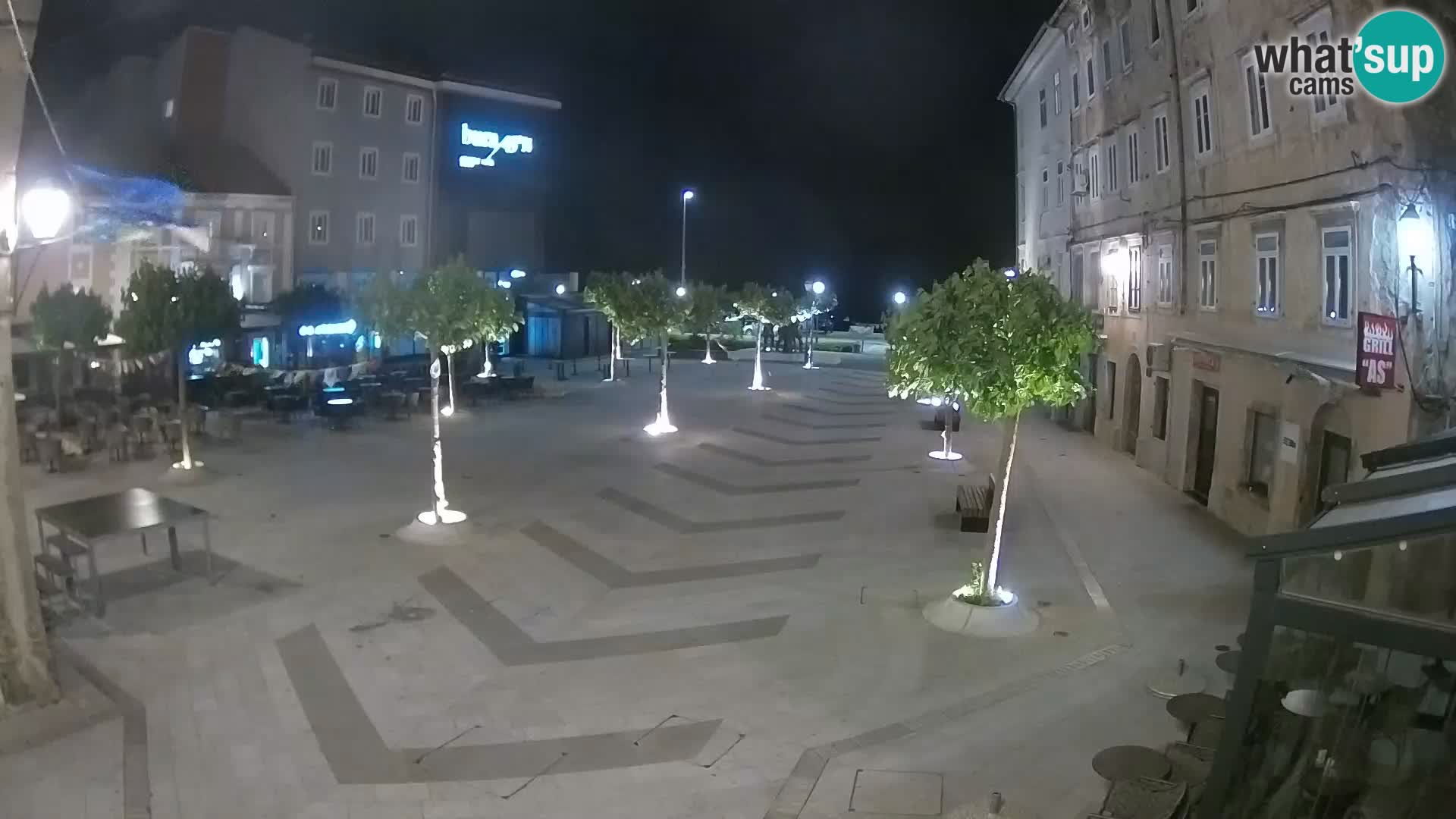 Center of Senj city – Pavlin square – Live Cam Dalmatia