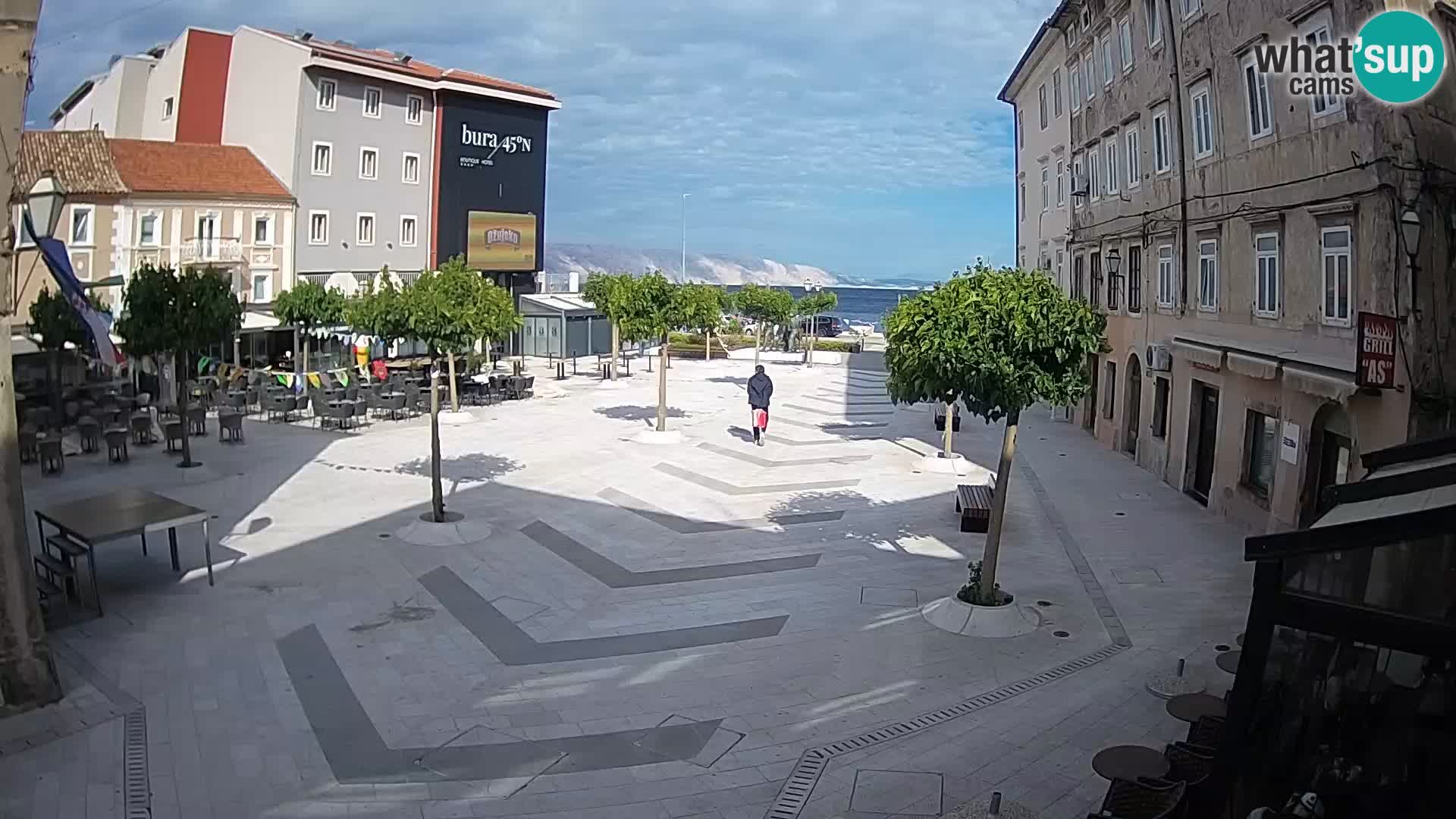 Center mesta Senj – Pavlinski trg – spletne kamere Dalmacija